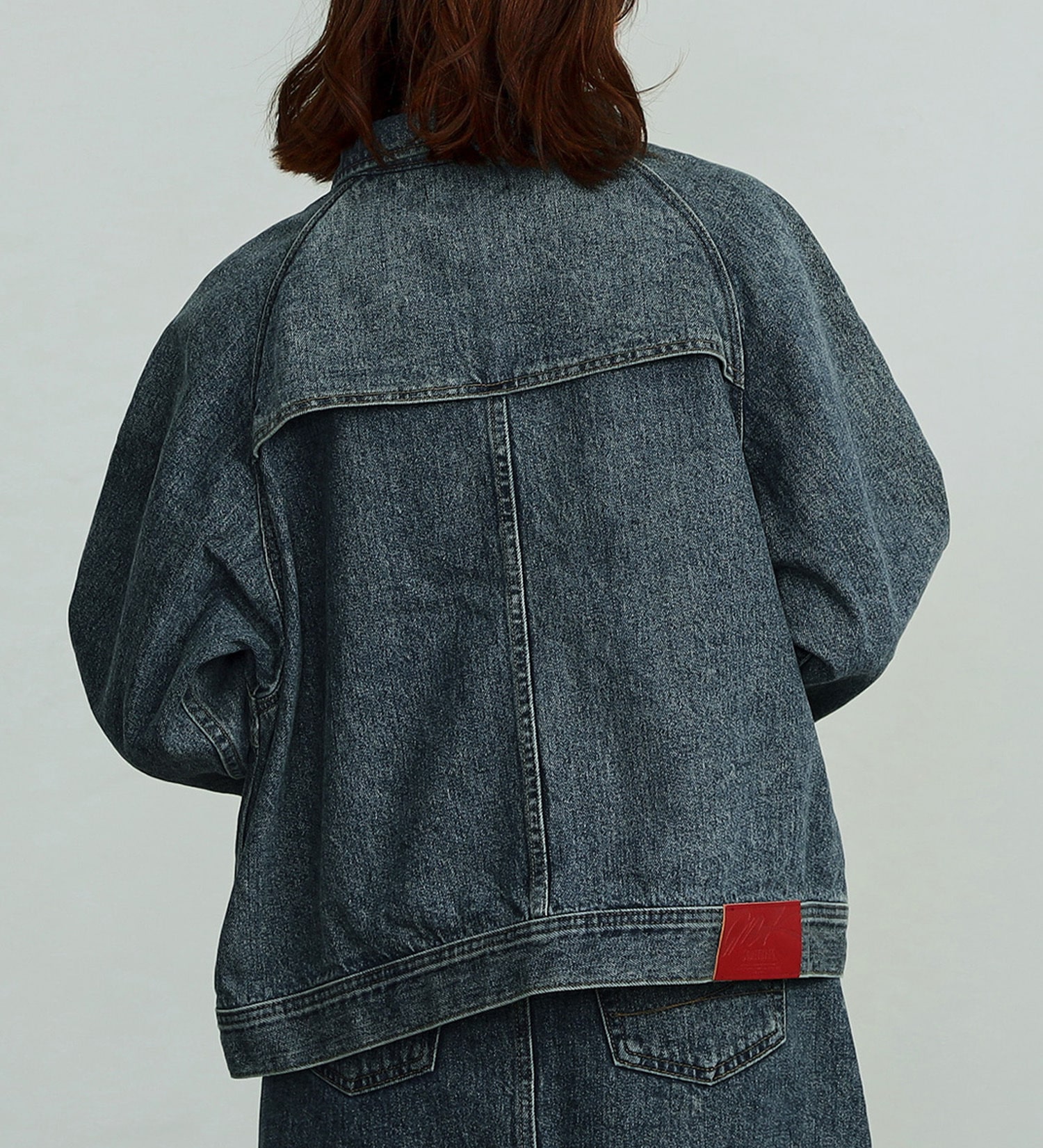 SOMETHING(サムシング)の【試着対象】SOMETHING×mk DENIM BLOUSON|ジャケット/アウター/デニムジャケット/レディース|濃色ブルー