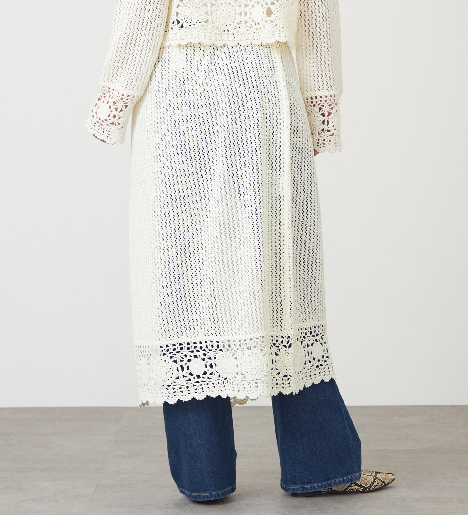 SOMETHING(サムシング)のSOMETHING クロシェスカート|スカート/スカート/レディース|アイボリー