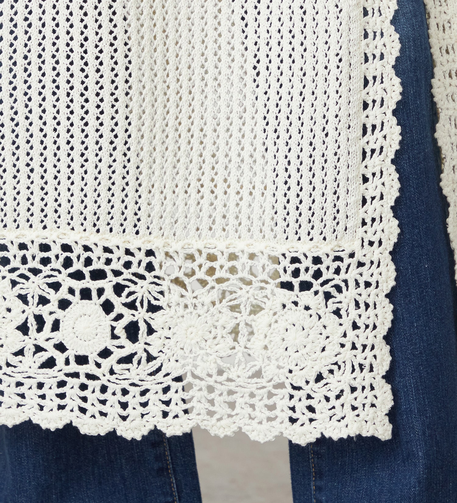 SOMETHING(サムシング)のSOMETHING クロシェスカート|スカート/スカート/レディース|アイボリー