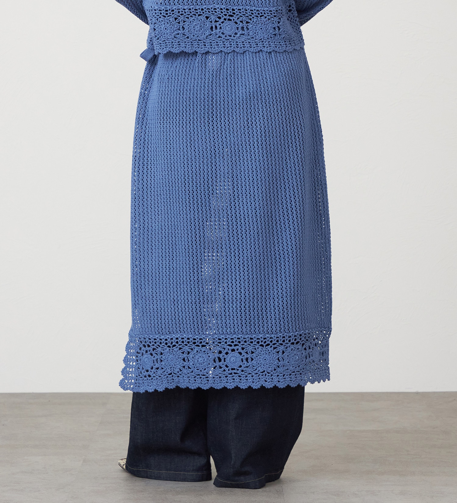 SOMETHING(サムシング)のSOMETHING クロシェスカート|スカート/スカート/レディース|ブルー