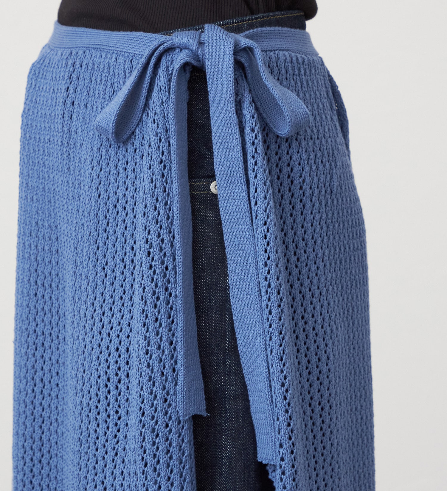 SOMETHING(サムシング)のSOMETHING クロシェスカート|スカート/スカート/レディース|ブルー