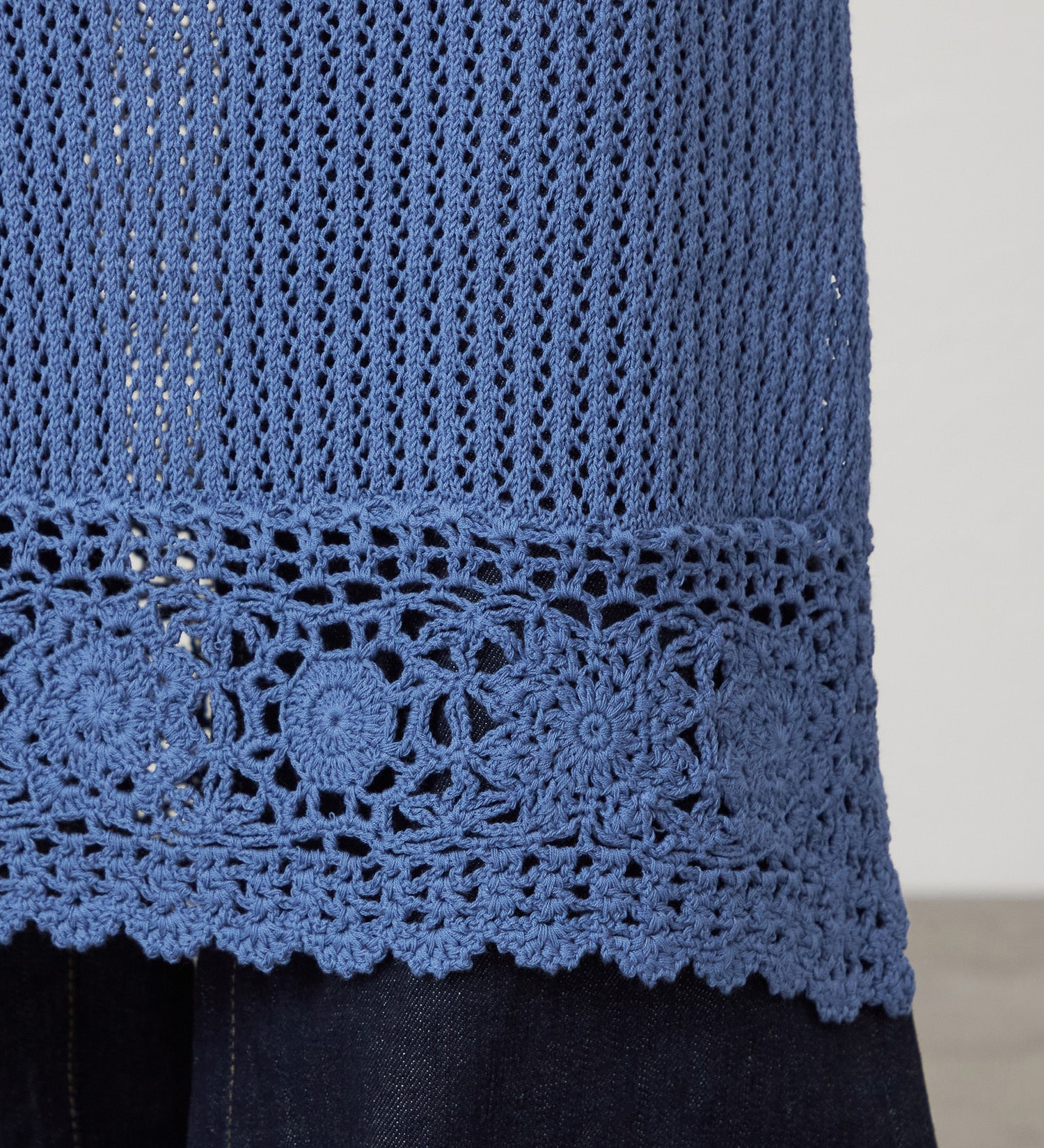 SOMETHING(サムシング)のSOMETHING クロシェスカート|スカート/スカート/レディース|ブルー