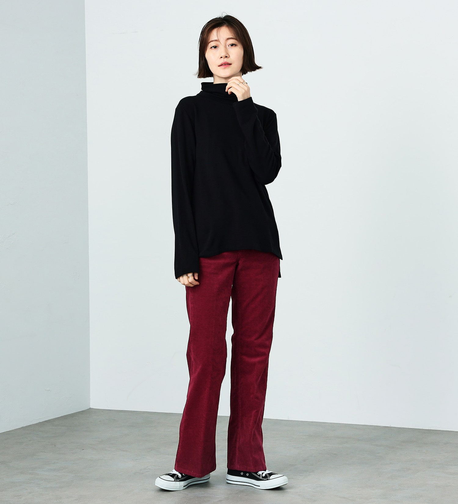 SOMETHING(サムシング)の【SALE】SOMEHITNG LISA フレアパンツ【コーデュロイ】|パンツ/パンツ/レディース|レッド