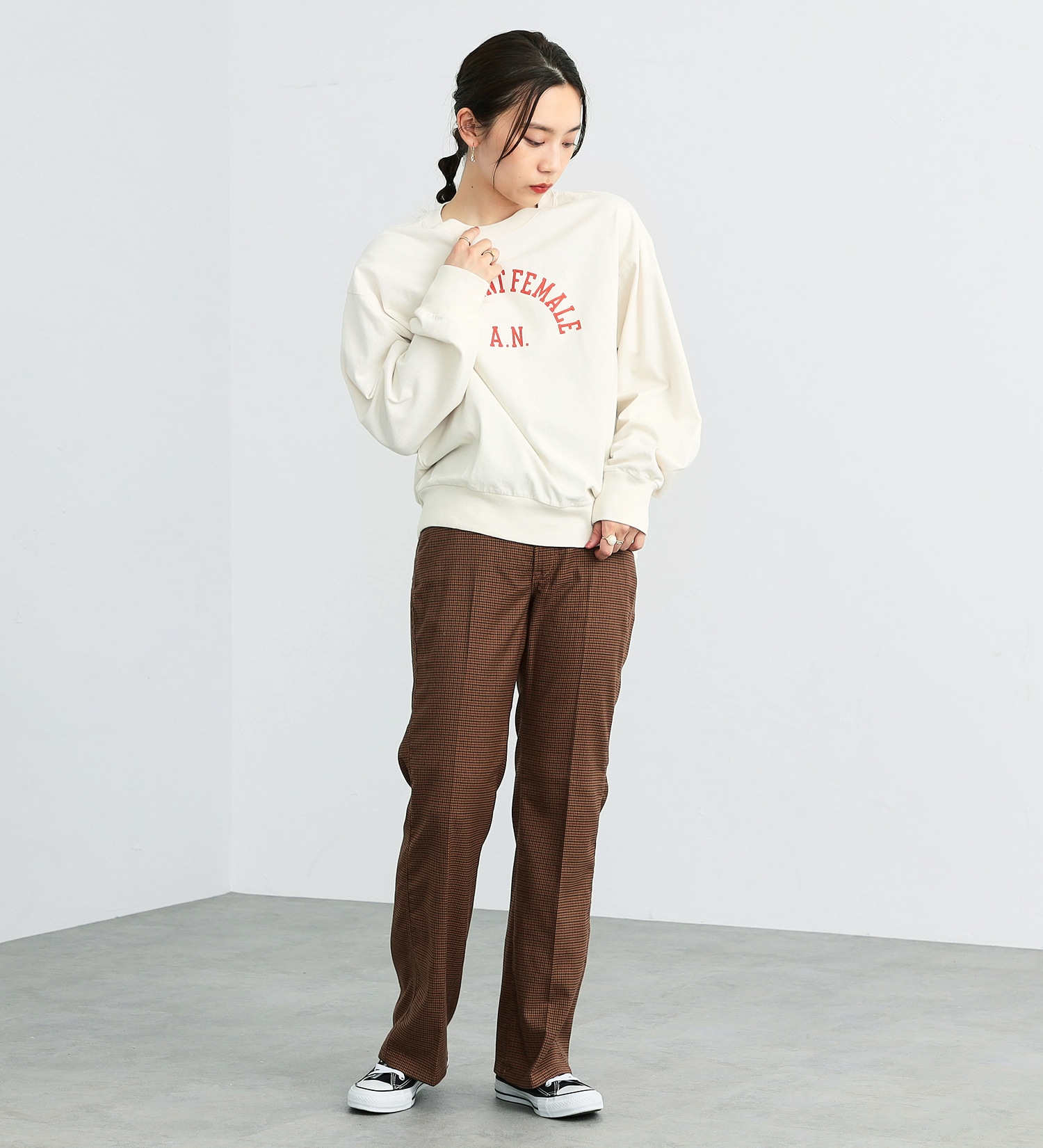 SOMETHING(サムシング)のSOMETHING フレアパンツ|パンツ/パンツ/レディース|ブラウン系その他