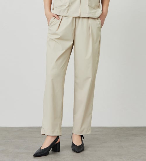 SOMETHING(サムシング)の【試着対象】SOMETHING SLテーパードパンツ【涼】|パンツ/パンツ/レディース|サンドベージュ