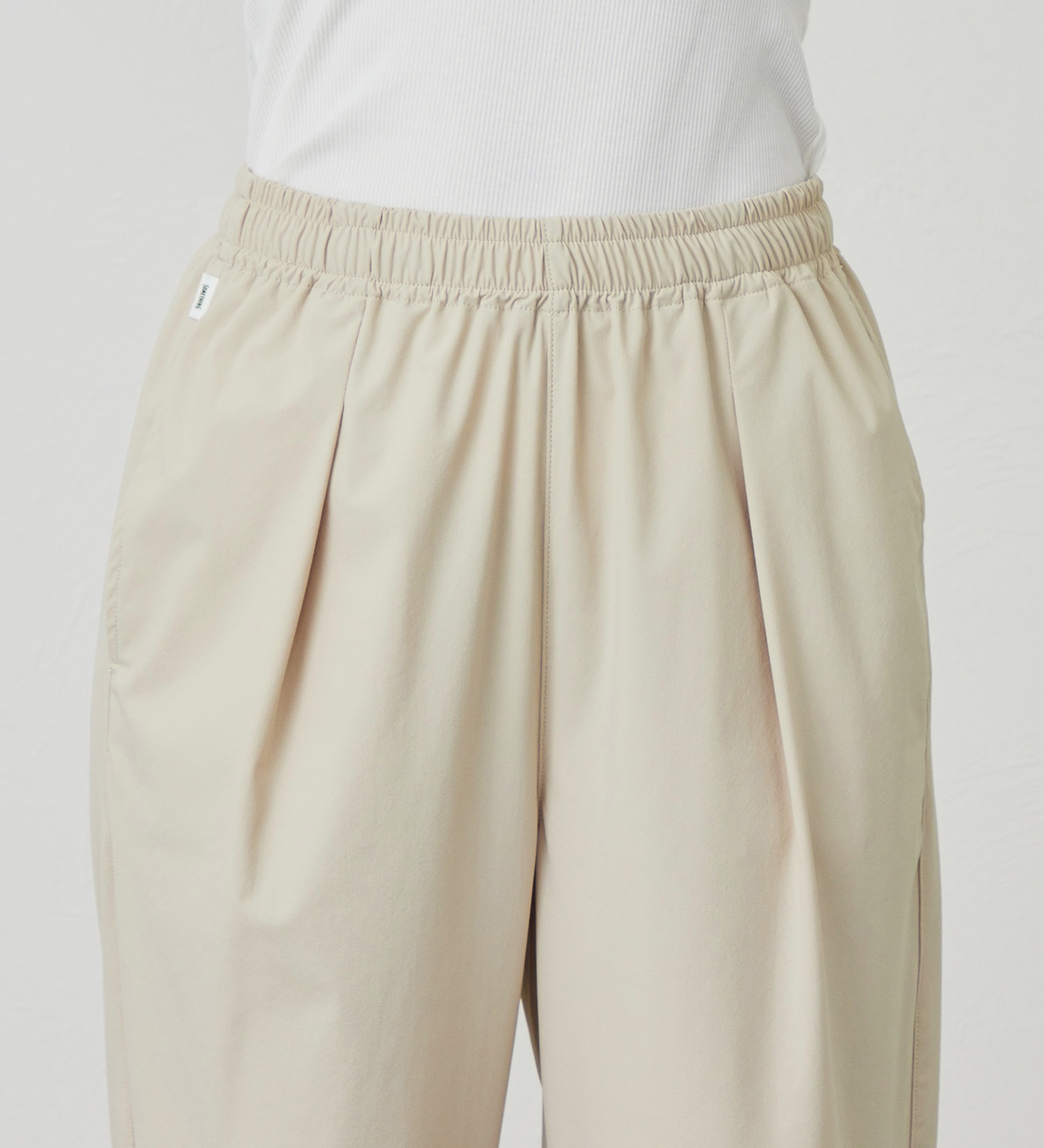 SOMETHING(サムシング)の【試着対象】SOMETHING SLテーパードパンツ【涼】|パンツ/パンツ/レディース|サンドベージュ