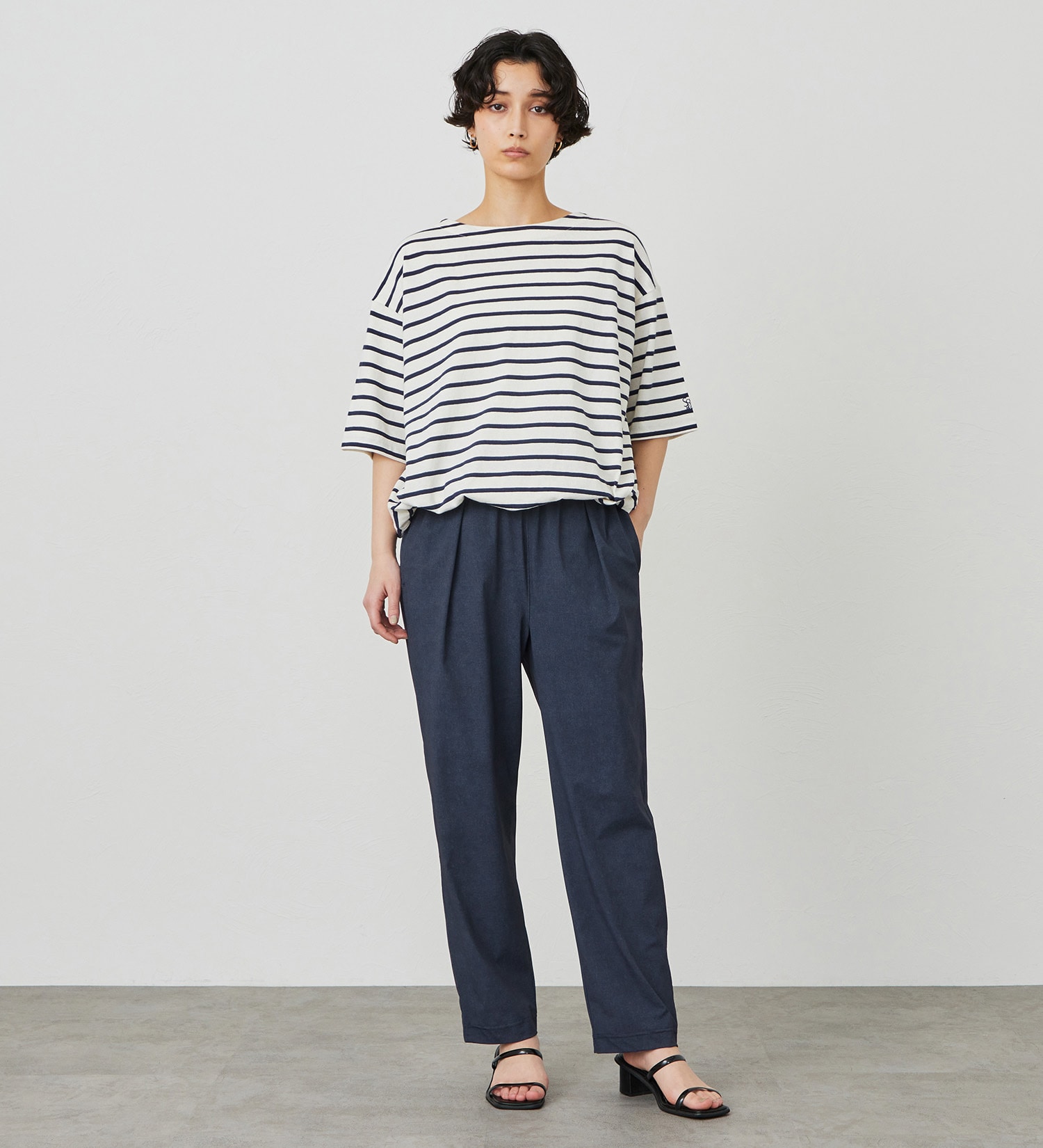 SOMETHING(サムシング)の【試着対象】SOMETHING SLテーパードパンツ【涼】|パンツ/パンツ/レディース|濃色ブルー