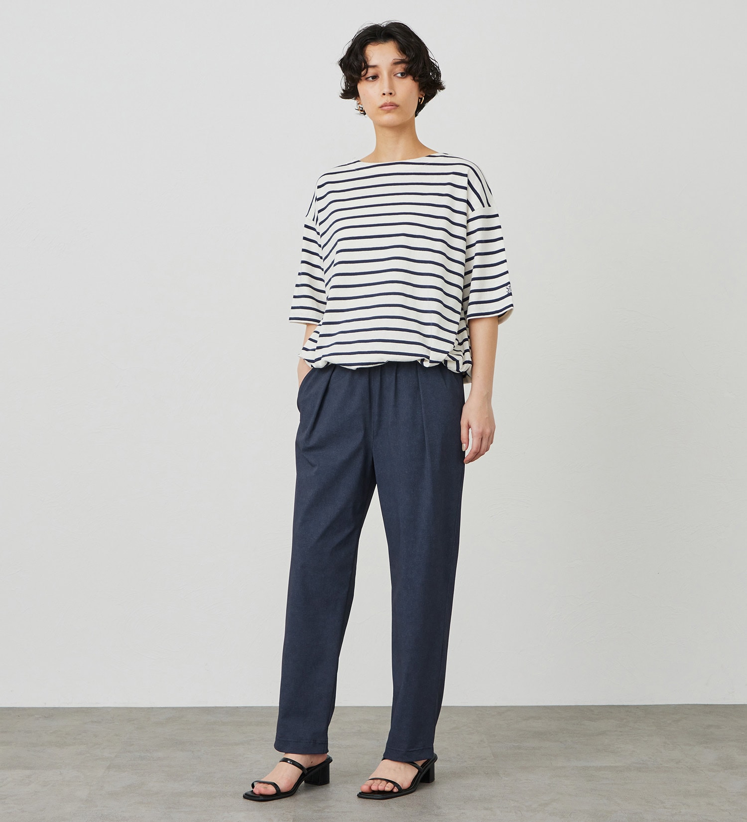 SOMETHING(サムシング)の【試着対象】SOMETHING SLテーパードパンツ【涼】|パンツ/パンツ/レディース|濃色ブルー