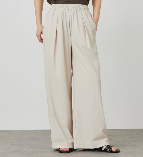 SOMETHING(サムシング)の【試着対象】SOMETHING SLワイドパンツ【涼】|パンツ/パンツ/レディース|サンドベージュ