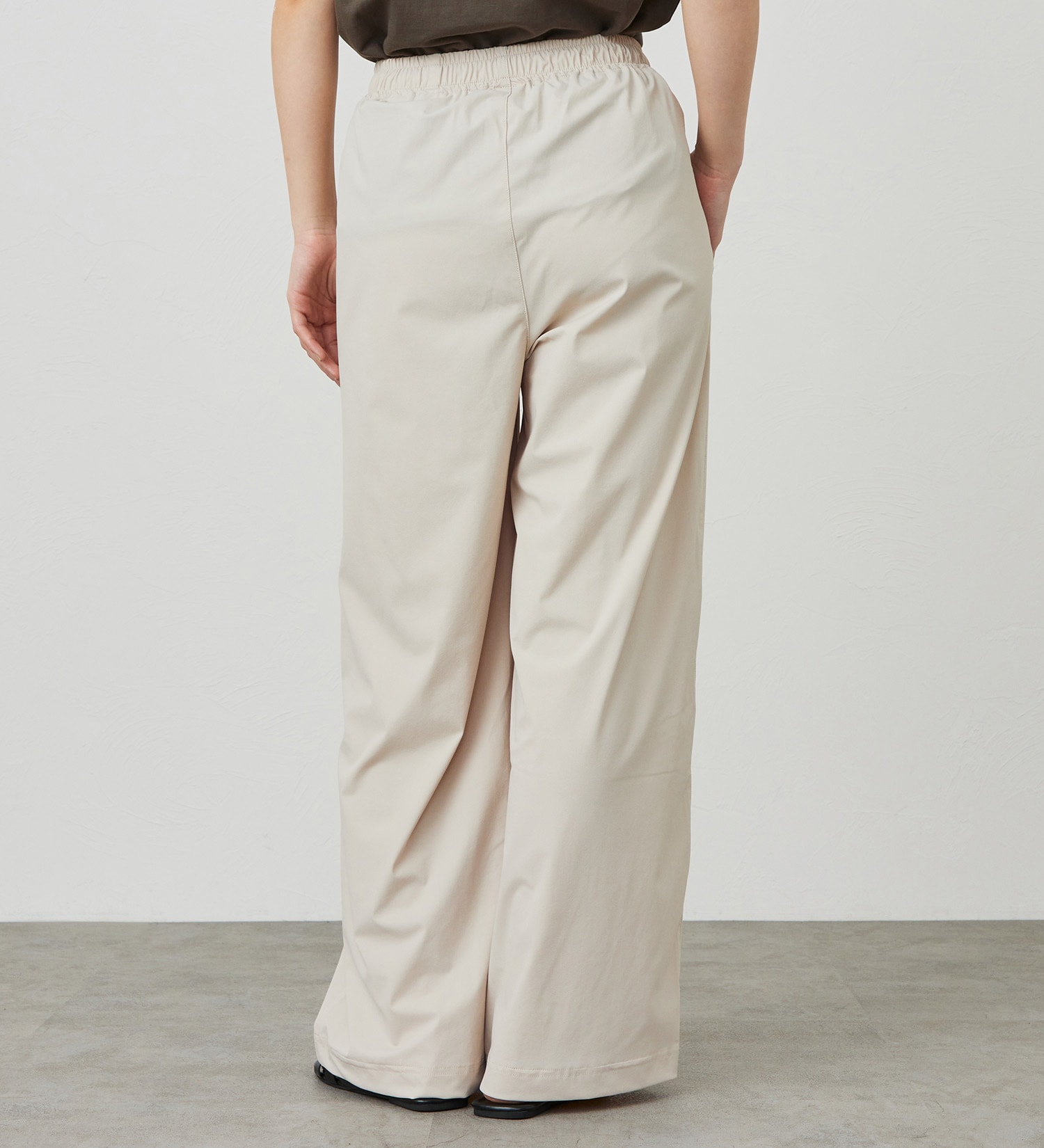 SOMETHING(サムシング)の【試着対象】SOMETHING SLワイドパンツ【涼】|パンツ/パンツ/レディース|サンドベージュ