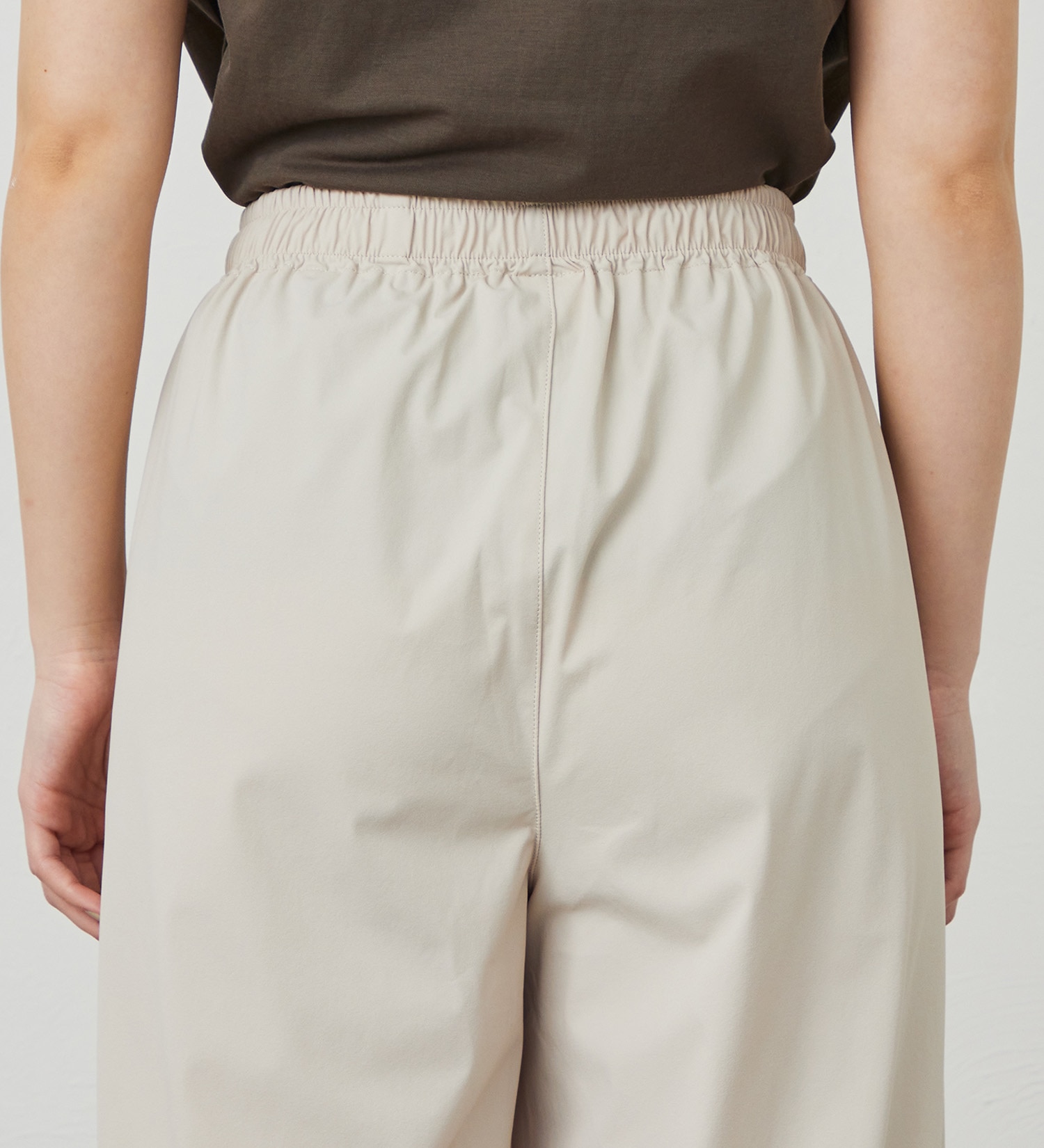 SOMETHING(サムシング)の【試着対象】SOMETHING SLワイドパンツ【涼】|パンツ/パンツ/レディース|サンドベージュ