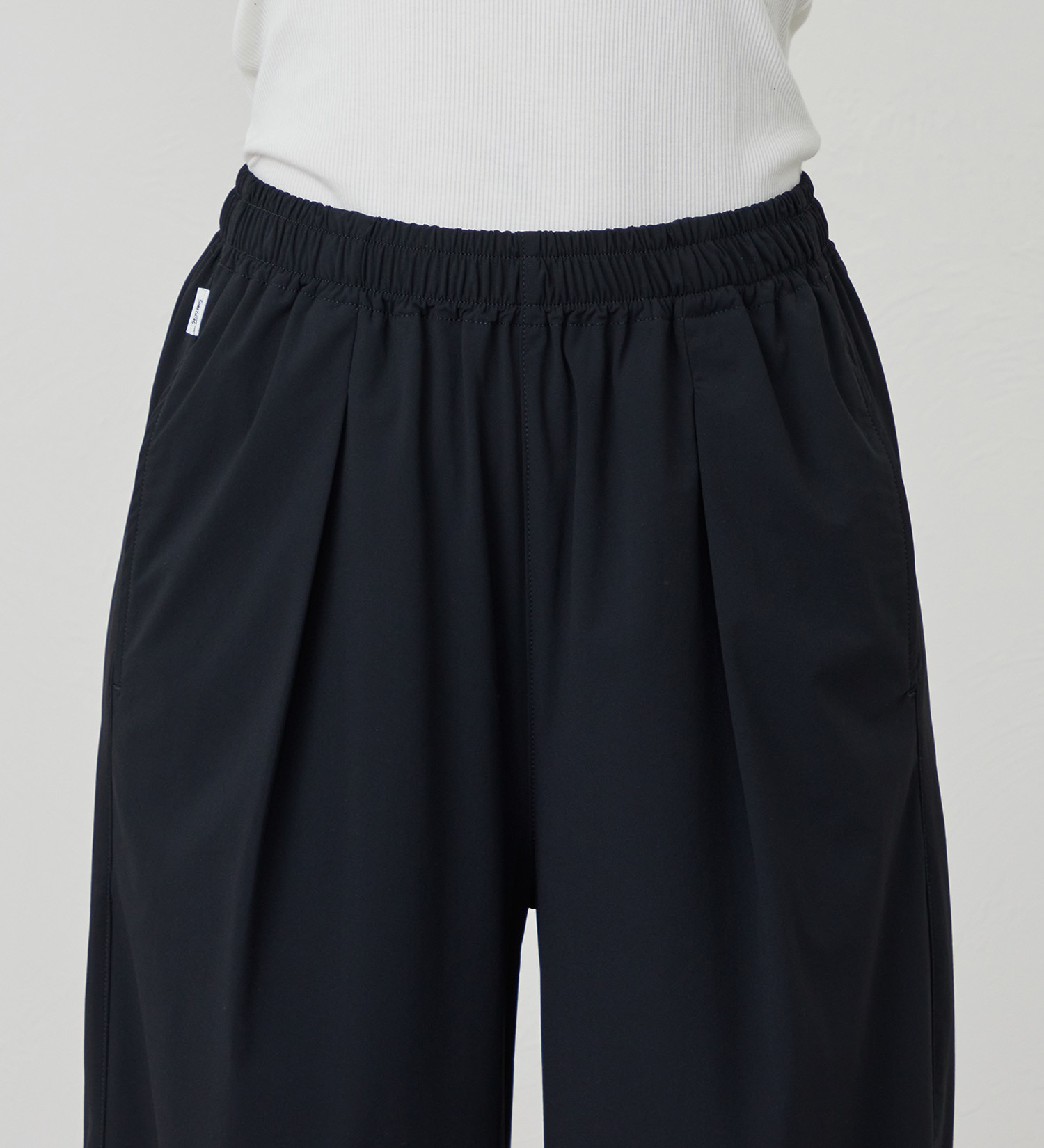 SOMETHING(サムシング)の【試着対象】SOMETHING SLワイドパンツ【涼】|パンツ/パンツ/レディース|ブラック