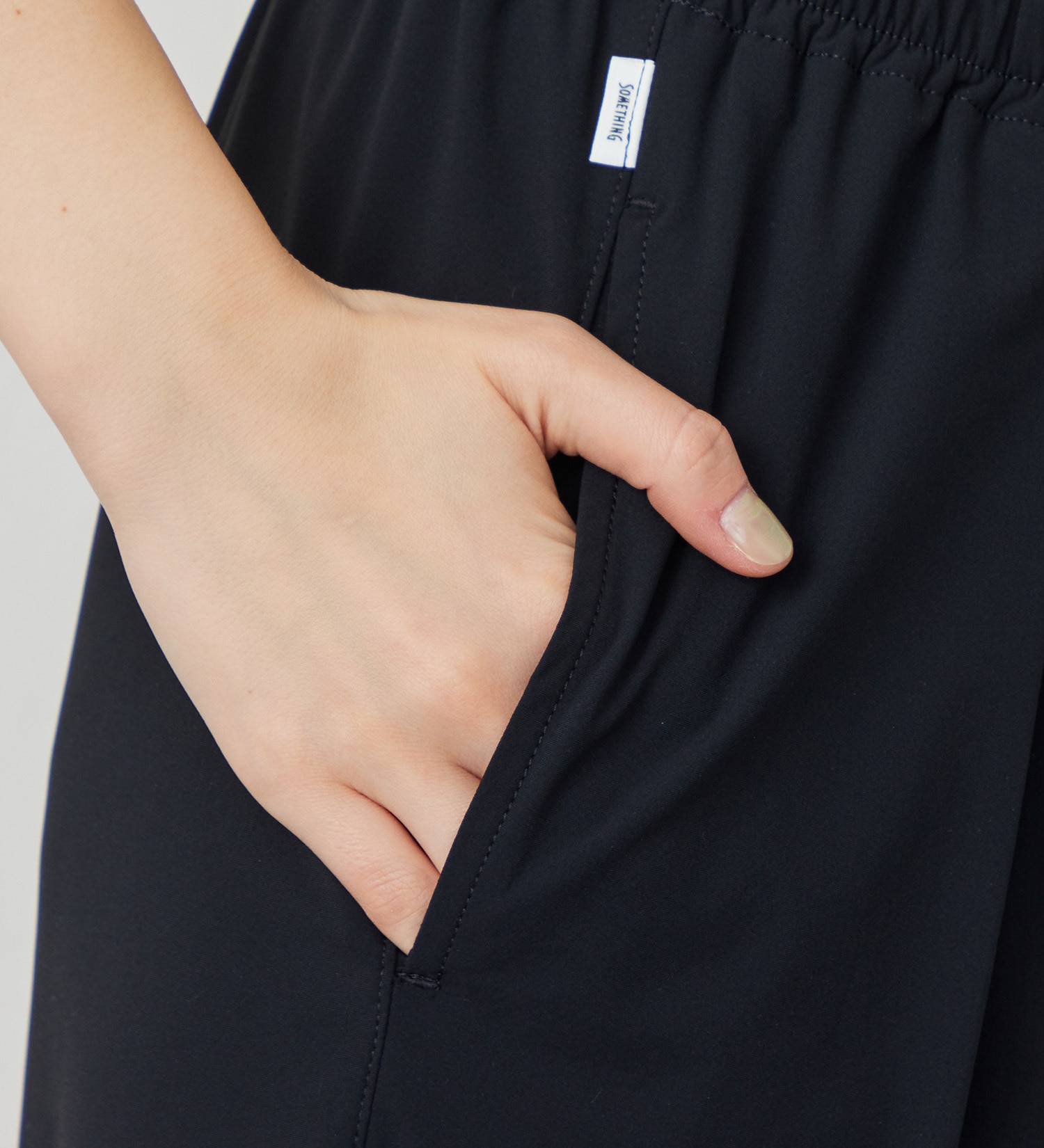 SOMETHING(サムシング)の【試着対象】SOMETHING SLワイドパンツ【涼】|パンツ/パンツ/レディース|ブラック