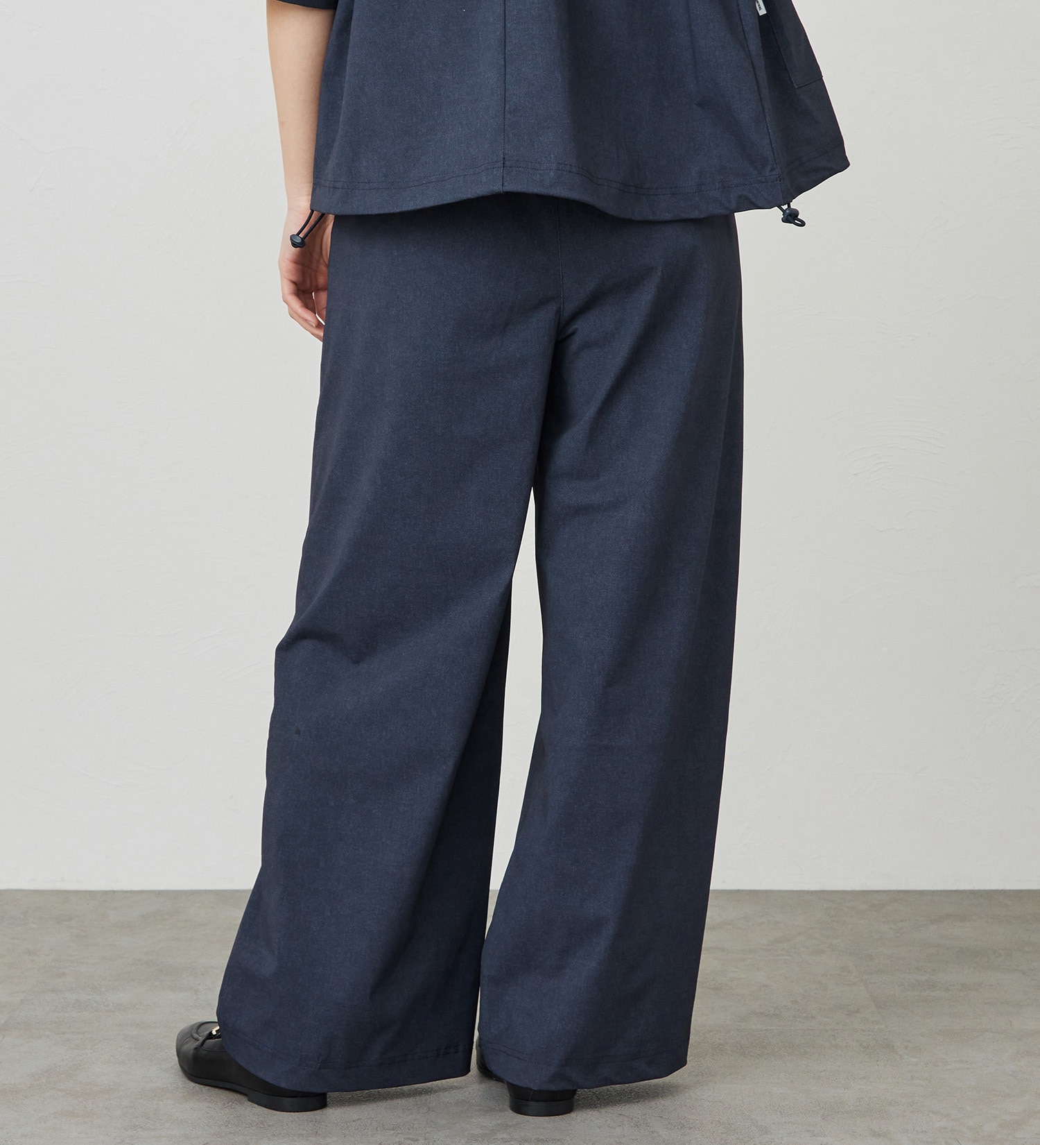 SOMETHING(サムシング)の【試着対象】SOMETHING SLワイドパンツ【涼】|パンツ/パンツ/レディース|濃色ブルー