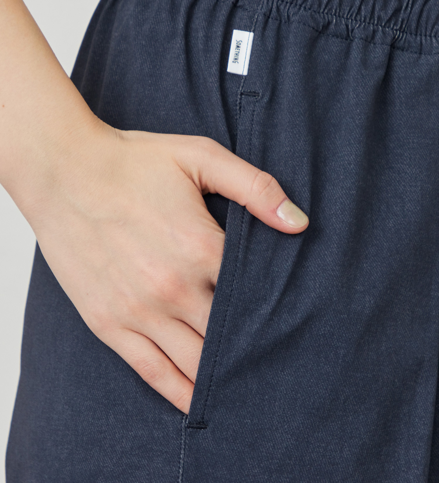 SOMETHING(サムシング)の【試着対象】SOMETHING SLワイドパンツ【涼】|パンツ/パンツ/レディース|濃色ブルー