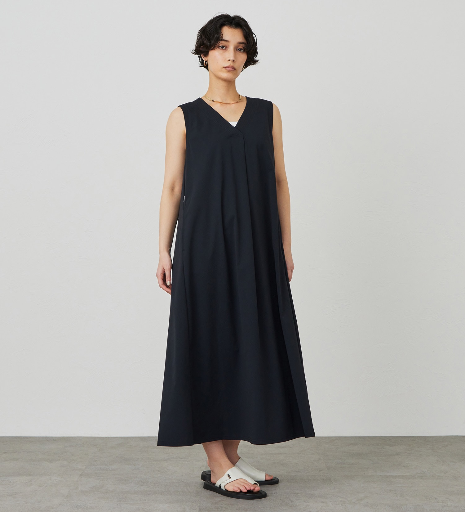 SOMETHING(サムシング)の【試着対象】SOMETHING SLワンピース【涼】|ワンピース/ワンピース/レディース|ブラック