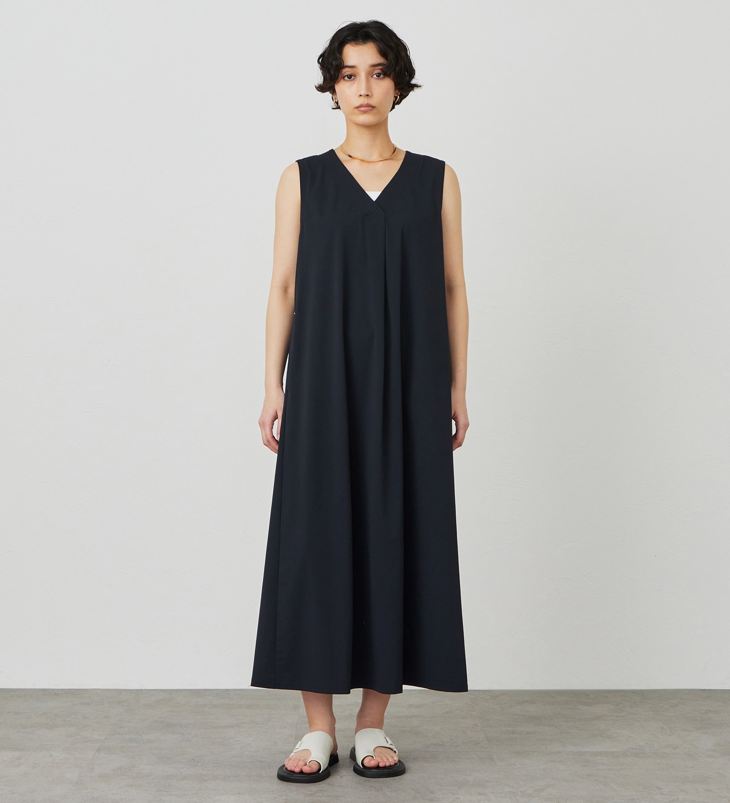 SOMETHING(サムシング)の【試着対象】SOMETHING SLワンピース【涼】|ワンピース/ワンピース/レディース|ブラック