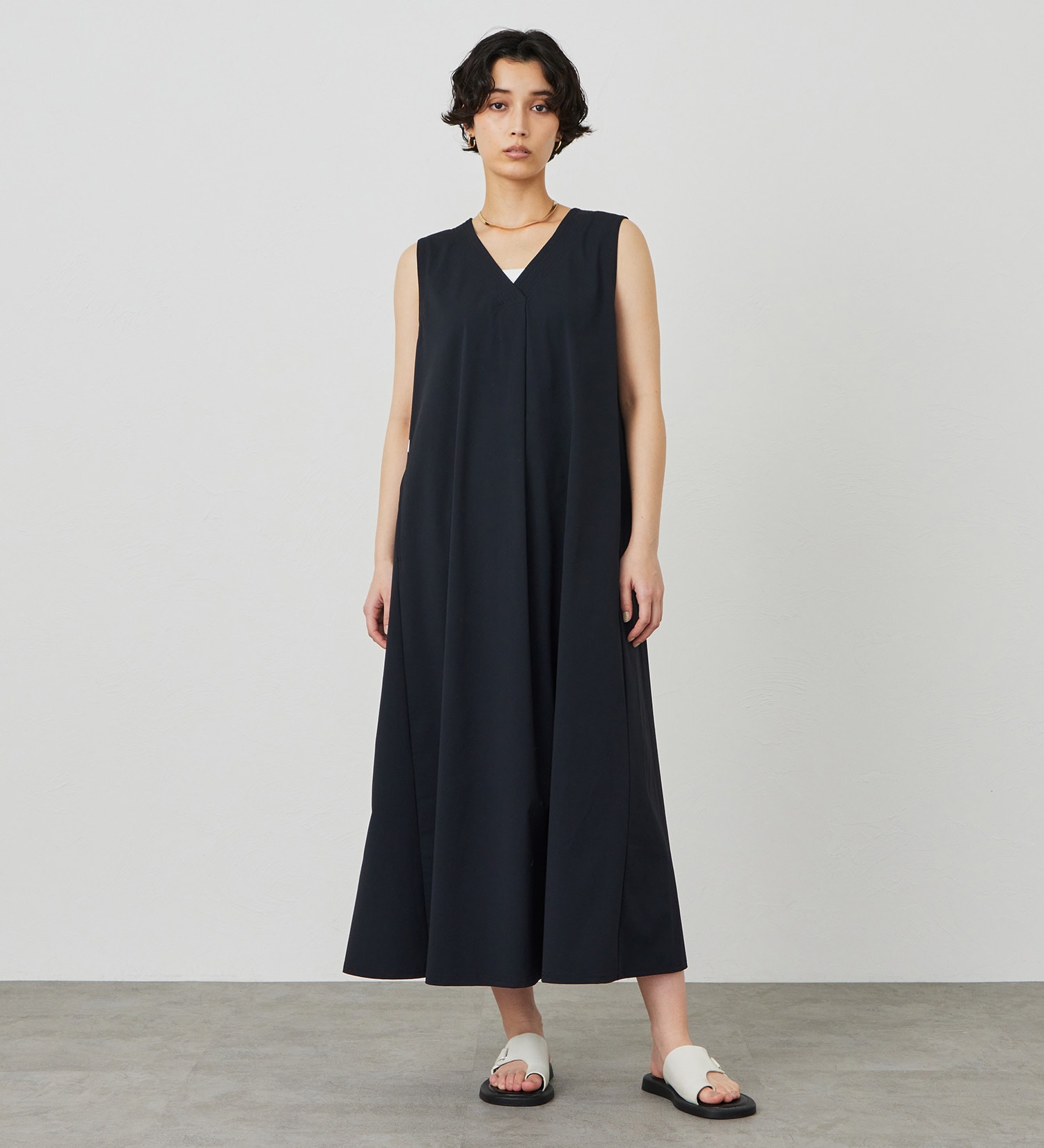 SOMETHING(サムシング)の【試着対象】SOMETHING SLワンピース【涼】|ワンピース/ワンピース/レディース|ブラック