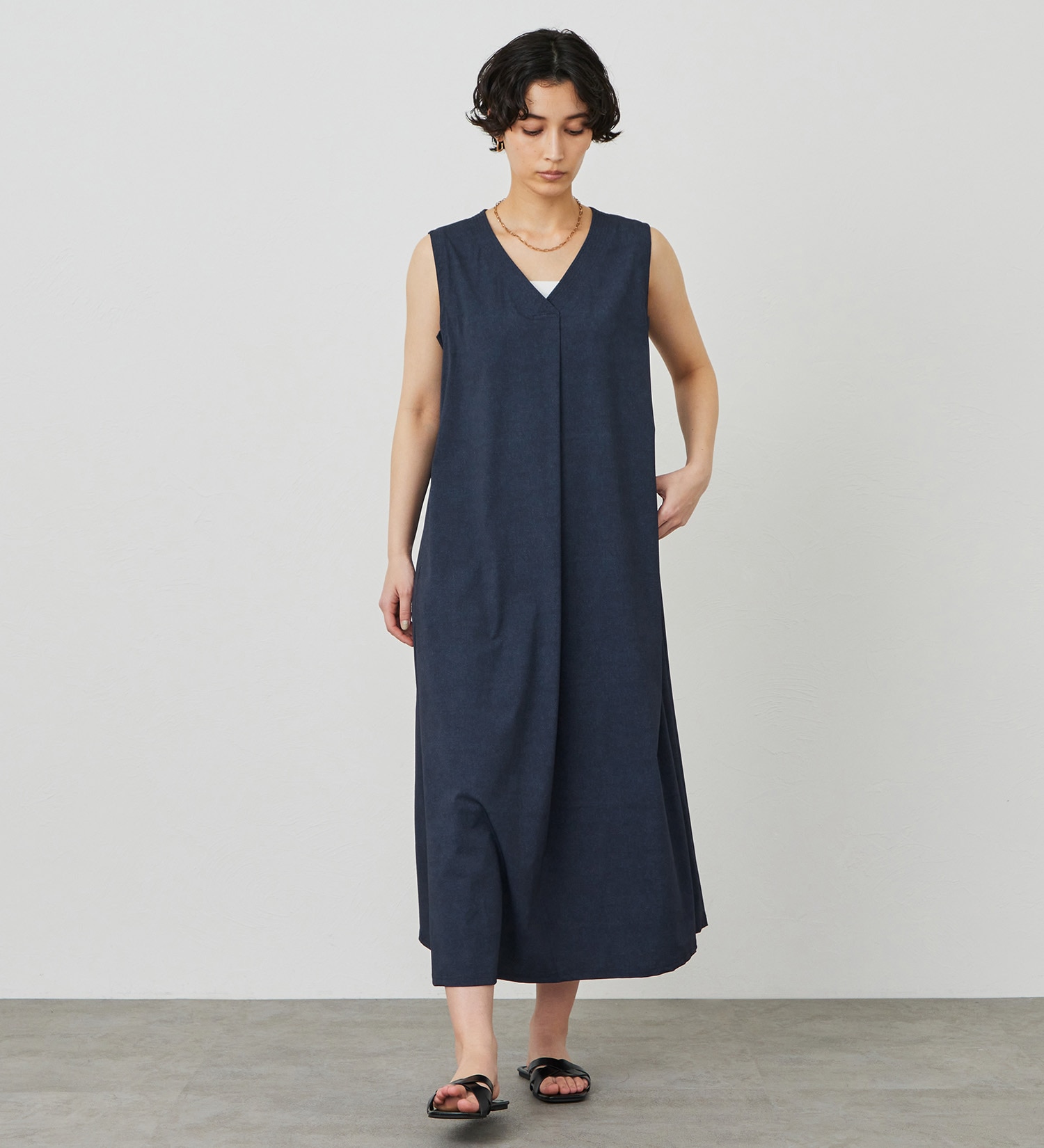 SOMETHING(サムシング)の【試着対象】SOMETHING SLワンピース【涼】|ワンピース/ワンピース/レディース|ブルー