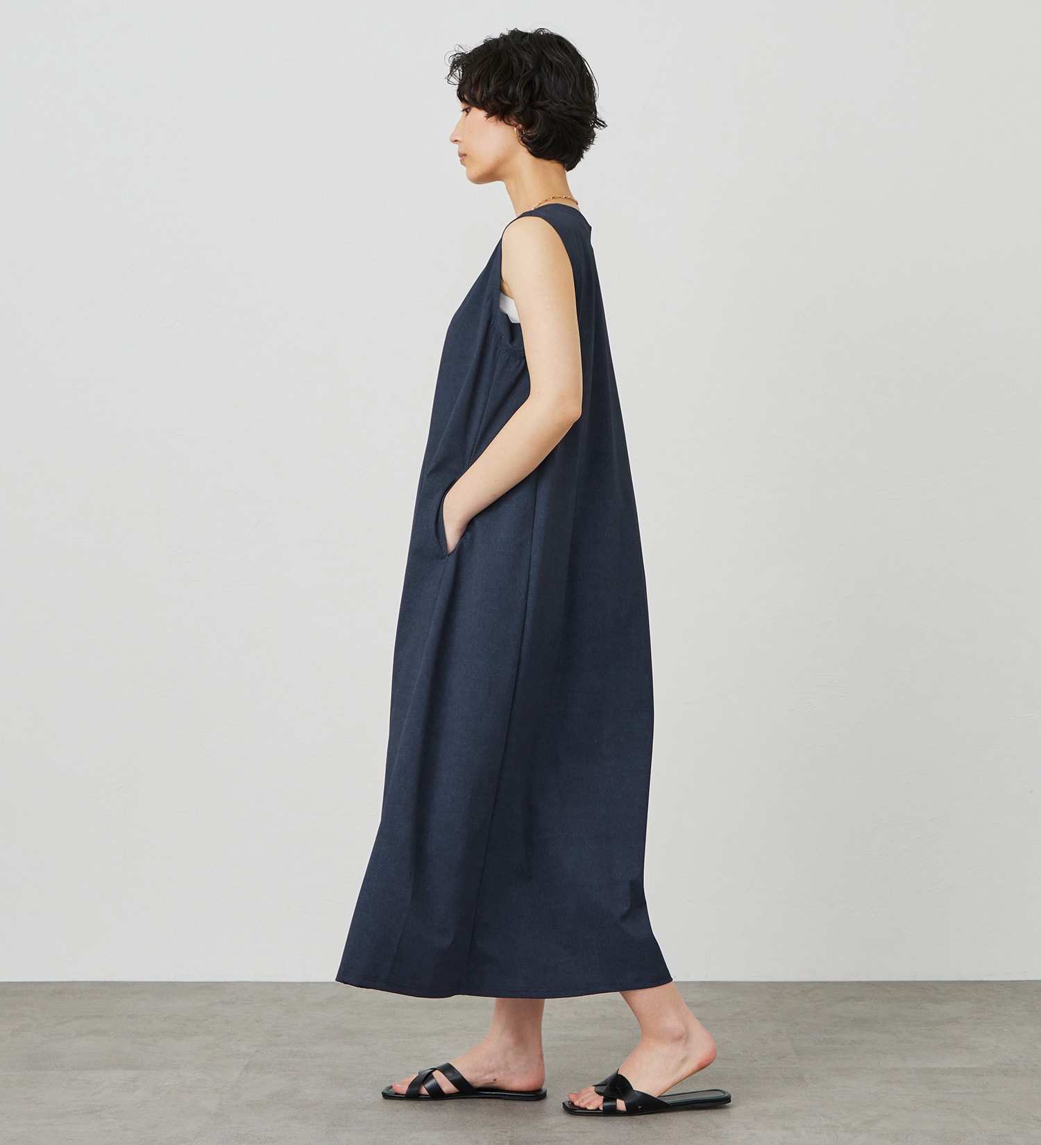 SOMETHING(サムシング)の【試着対象】SOMETHING SLワンピース【涼】|ワンピース/ワンピース/レディース|ブルー