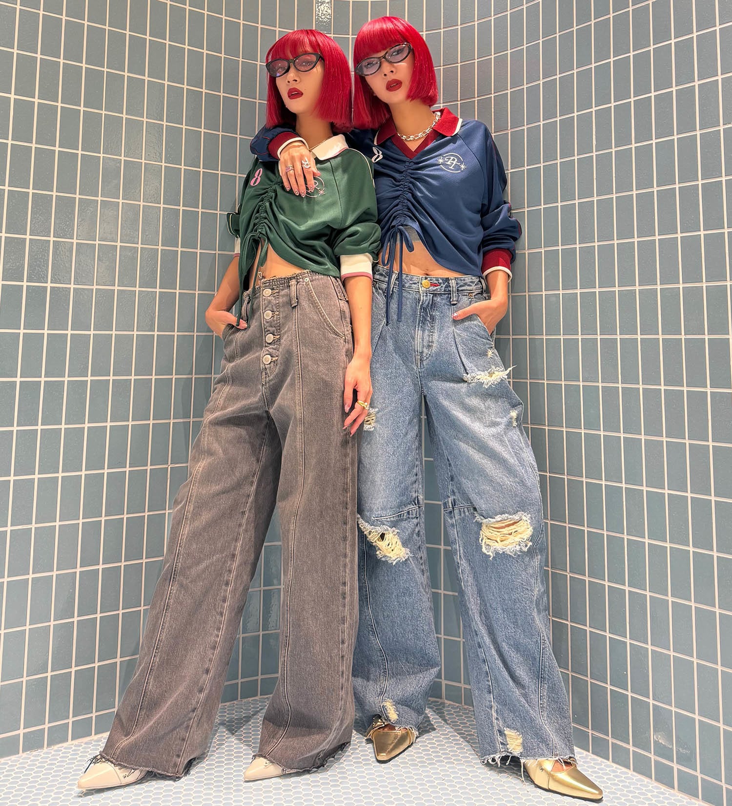 SOMETHING(サムシング)の【試着対象】【SOMETHING×PosTokyo】BELTLESS WIDE DENIM|パンツ/デニム/ジーンズパンツ/レディース|ブラックデニム