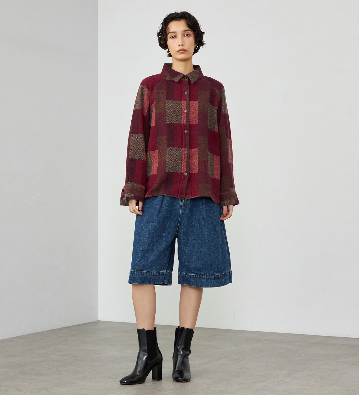 SOMETHING(サムシング)のSOMETHING シャツジャケット|トップス/シャツ/ブラウス/レディース|レッド