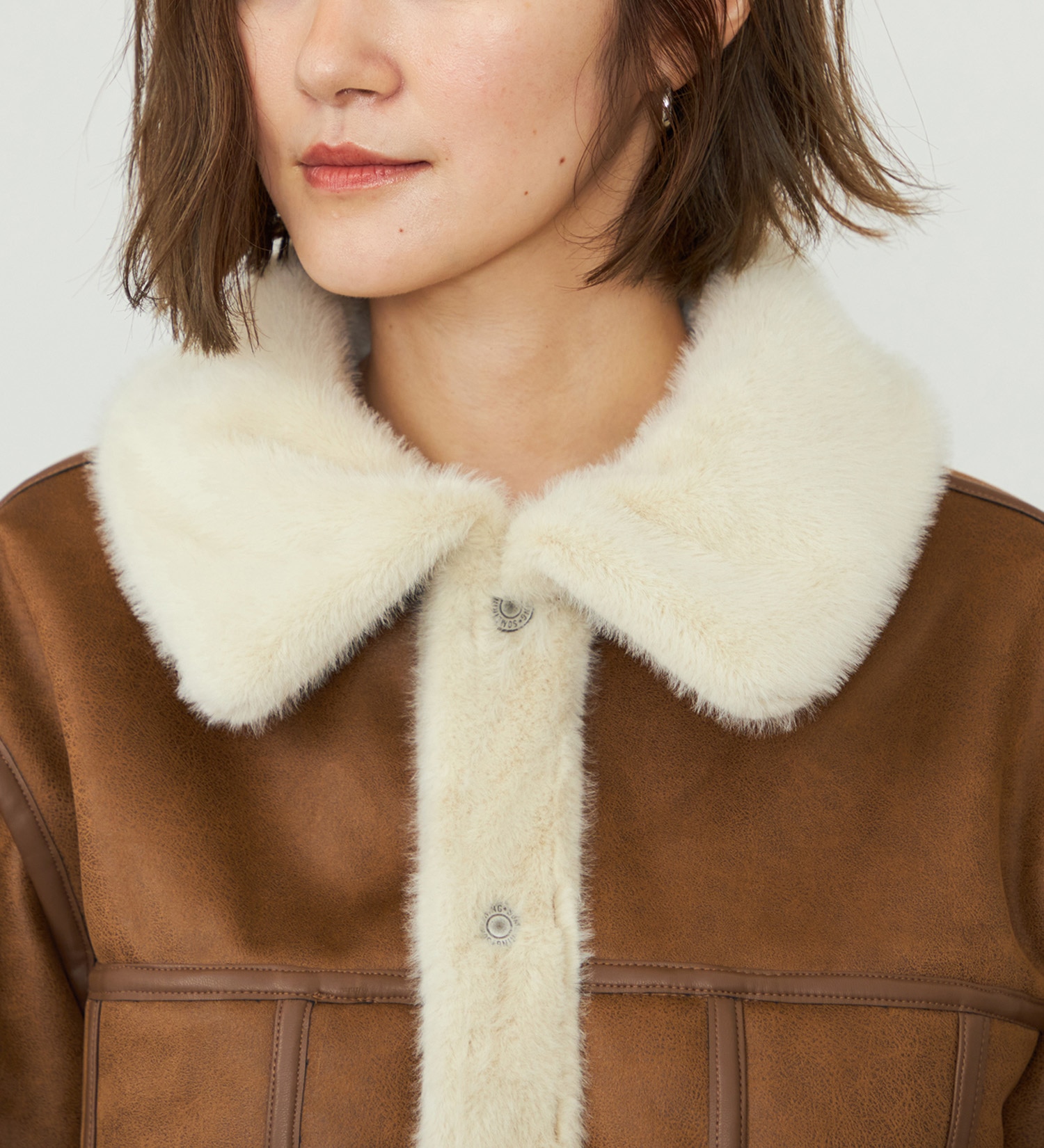 SOMETHING(サムシング)の【試着対象】SOMETHING ファージャケット|ジャケット/アウター/その他アウター/レディース|アイボリー