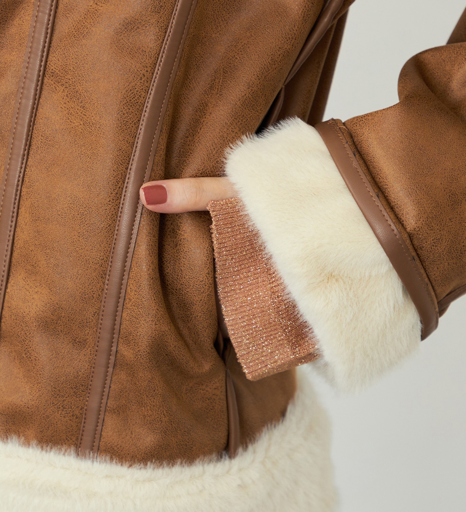 SOMETHING(サムシング)の【試着対象】SOMETHING ファージャケット|ジャケット/アウター/その他アウター/レディース|アイボリー