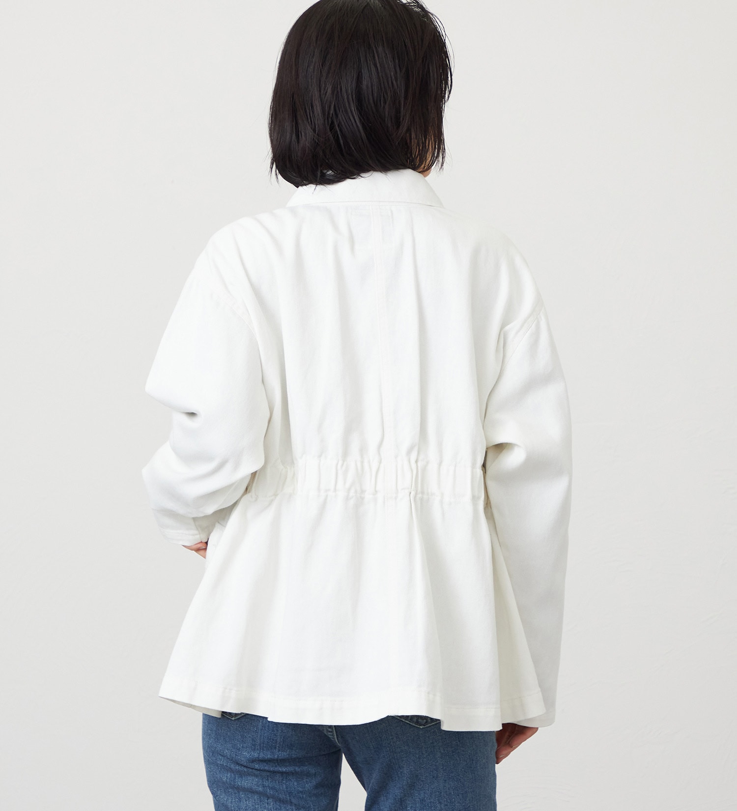 SOMETHING(サムシング)のSOMETHING デニムカバーオール|ジャケット/アウター/デニムジャケット/レディース|アイボリー