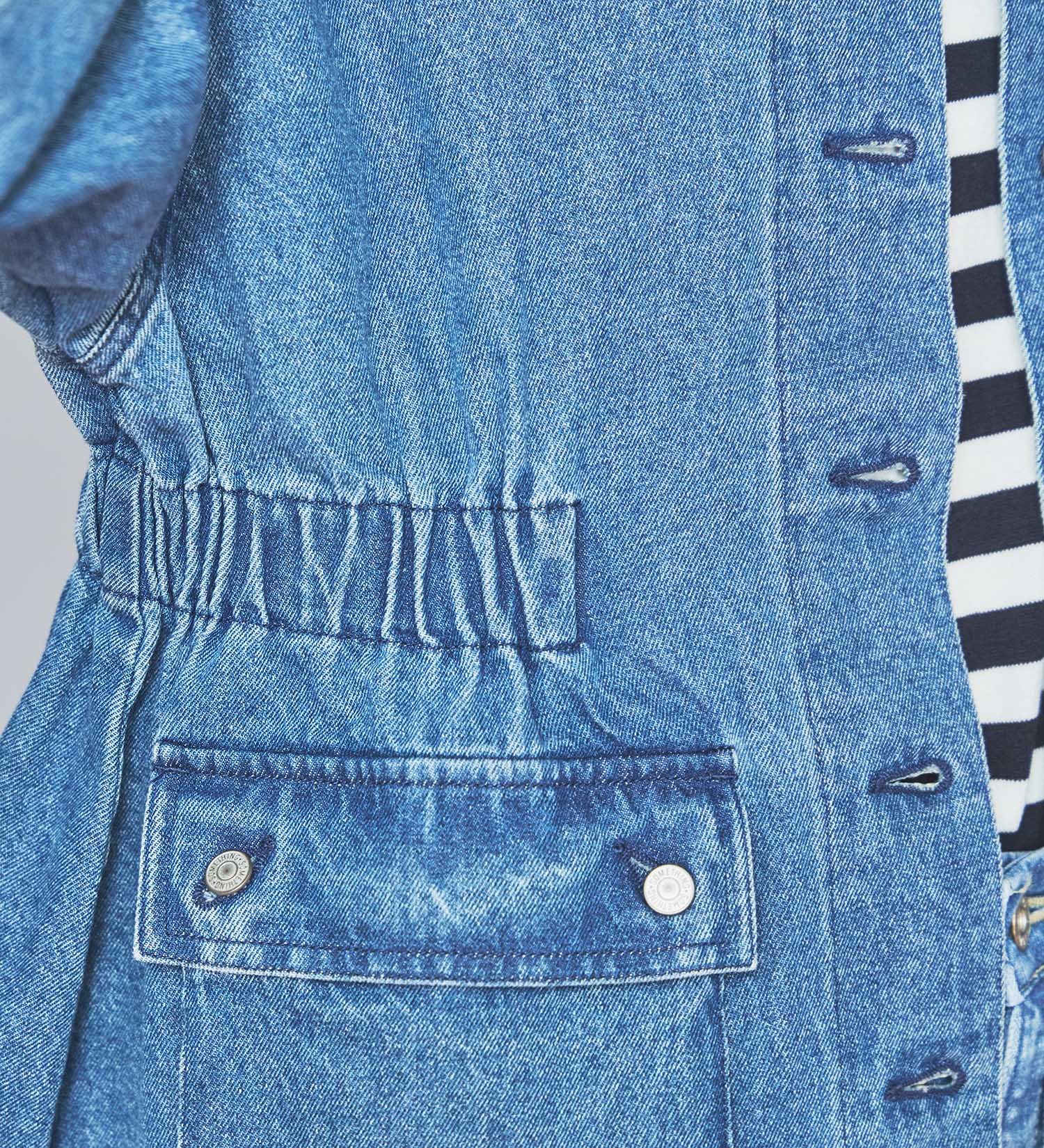 SOMETHING(サムシング)のSOMETHING デニムカバーオール|ジャケット/アウター/デニムジャケット/レディース|ライトブルー