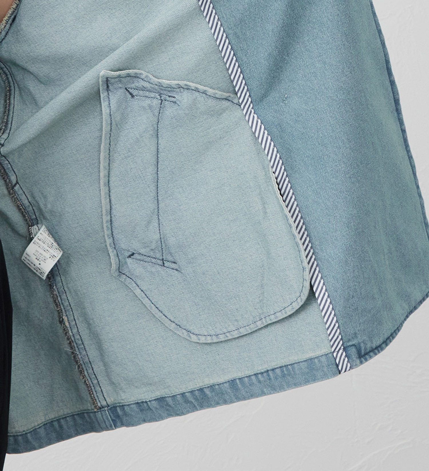 SOMETHING(サムシング)のSOMETHING　デニムハーフトレンチコート|ジャケット/アウター/コート/レディース|ライトブルー