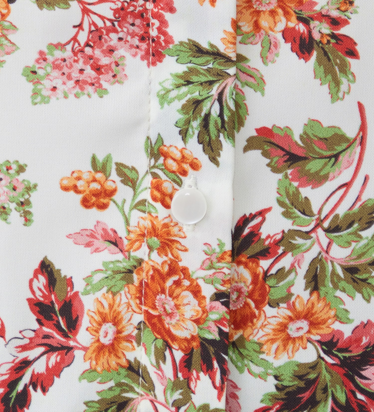 SOMETHING(サムシング)のSOMETHING　ラウンドテイル花柄プリントシャツ|トップス/シャツ/ブラウス/レディース|アイボリー