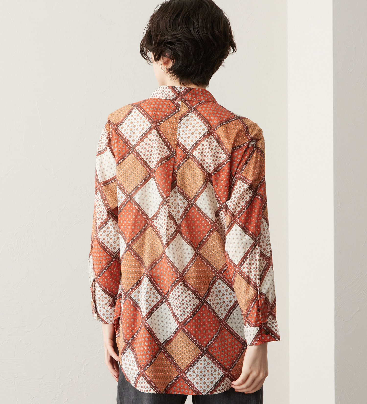 SOMETHING(サムシング)のSOMETHING ロングスリーブシャツ|トップス/シャツ/ブラウス/レディース|レッド