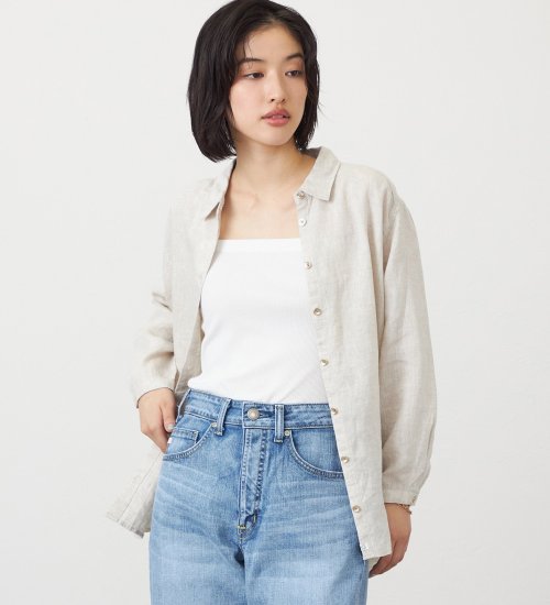 SOMETHING　ロングスリーブリネンシャツ