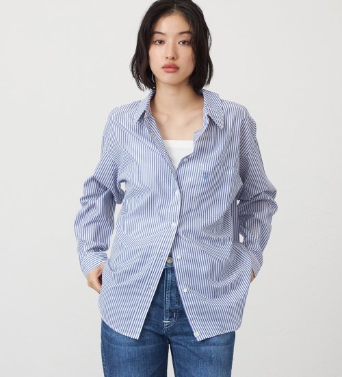 SOMETHING　ストライプシャツ