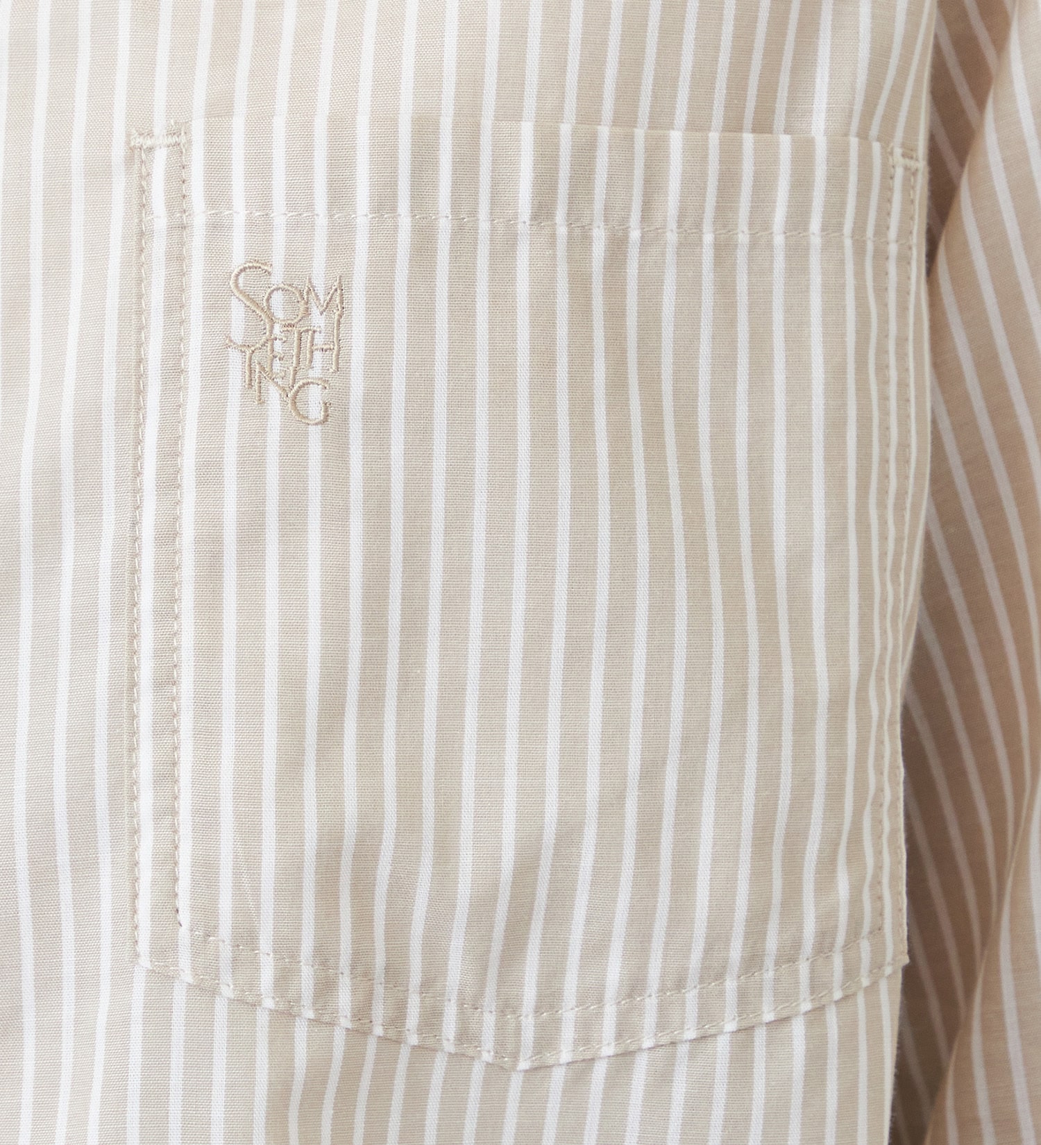 SOMETHING(サムシング)のSOMETHING　ストライプシャツ|トップス/シャツ/ブラウス/レディース|ベージュ