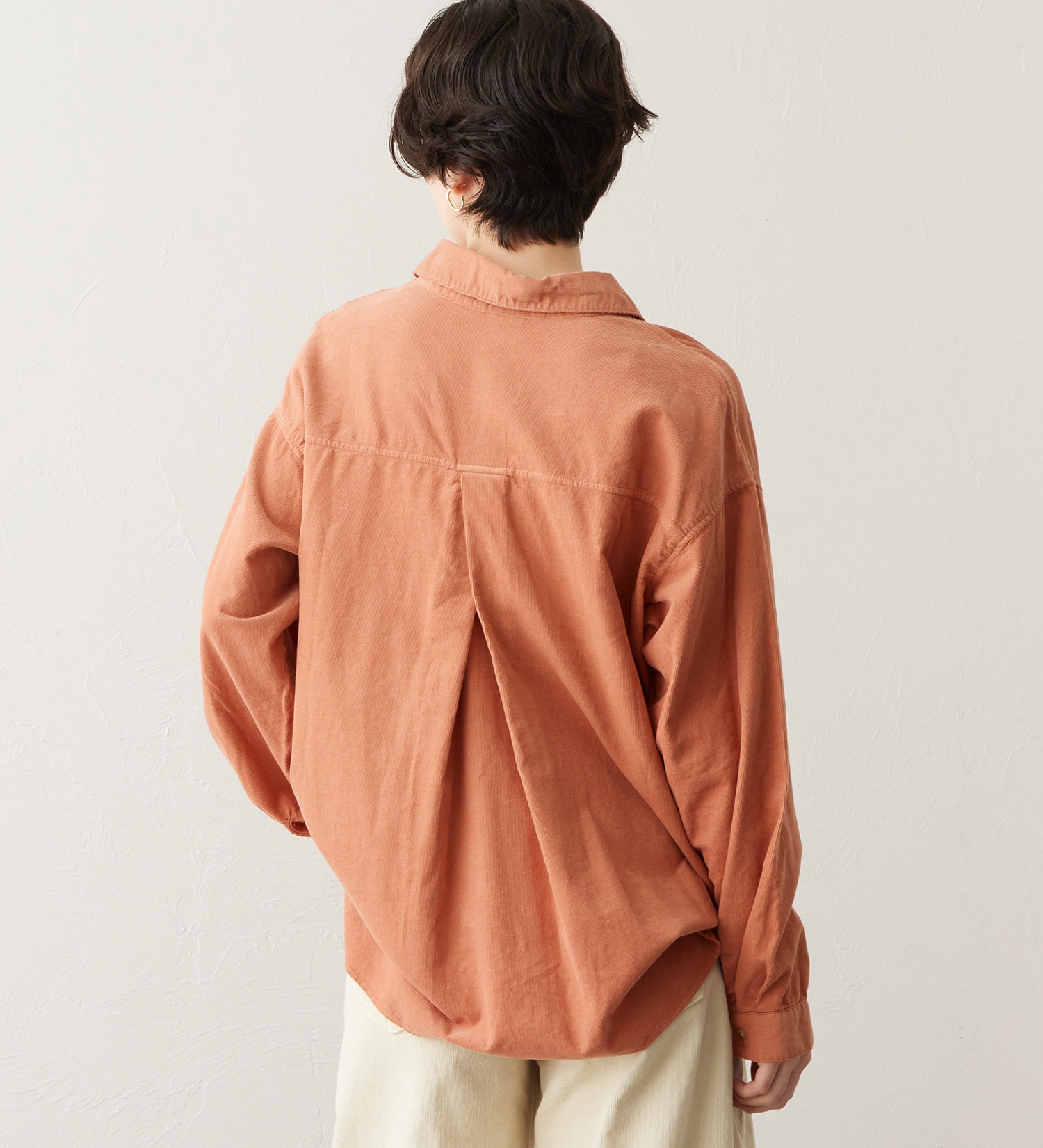 SOMETHING(サムシング)のSOMETHING コーデュロイシャツ【長袖】|トップス/シャツ/ブラウス/レディース|コーラル