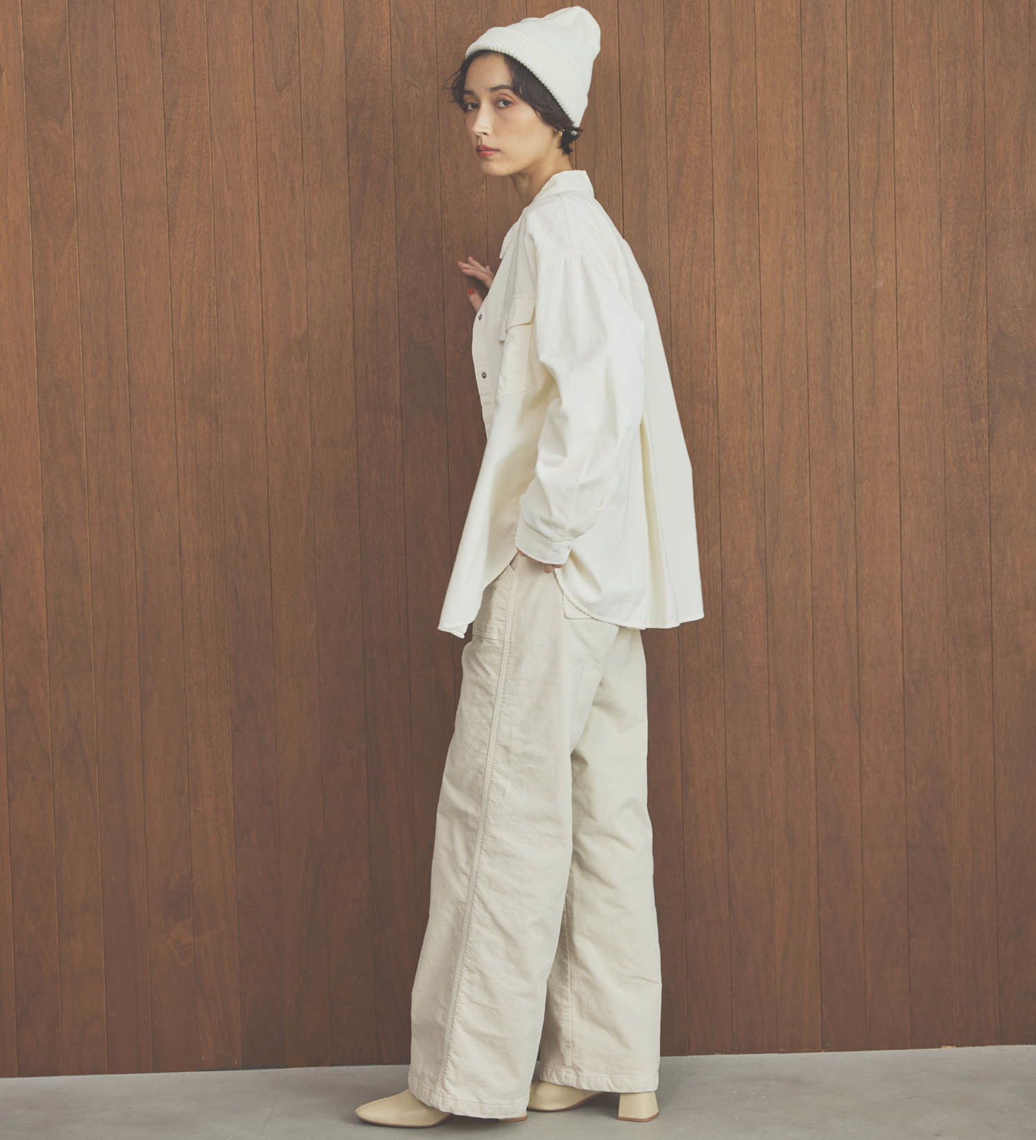 SOMETHING(サムシング)のSOMETHING コーデュロイシャツ|トップス/シャツ/ブラウス/レディース|アイボリー