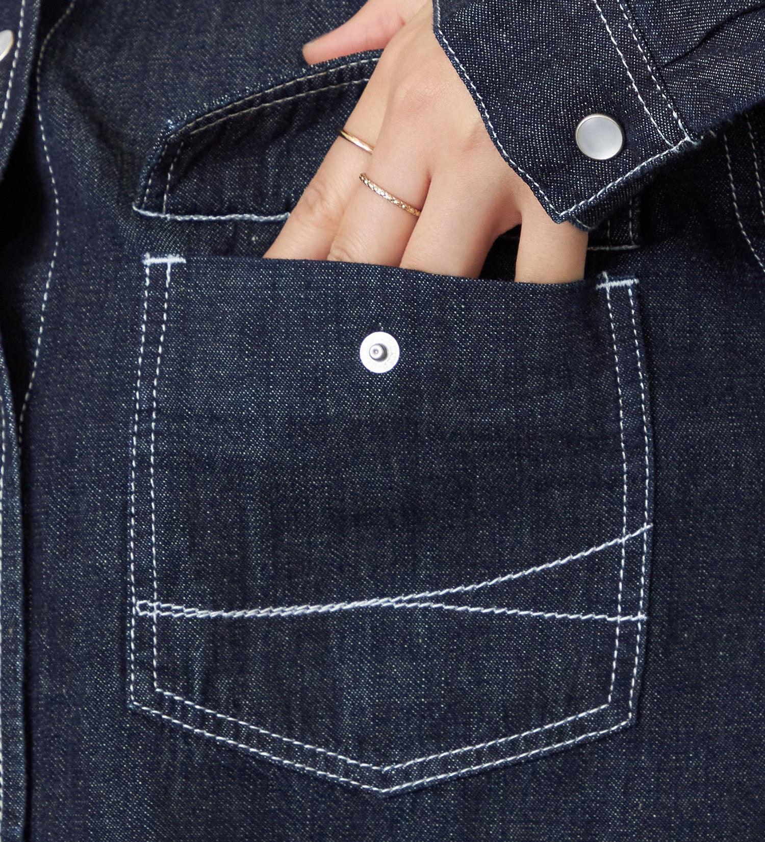 SOMETHING(サムシング)のSOMETHING デニムワンピース|ワンピース/ワンピース/レディース|インディゴブルー