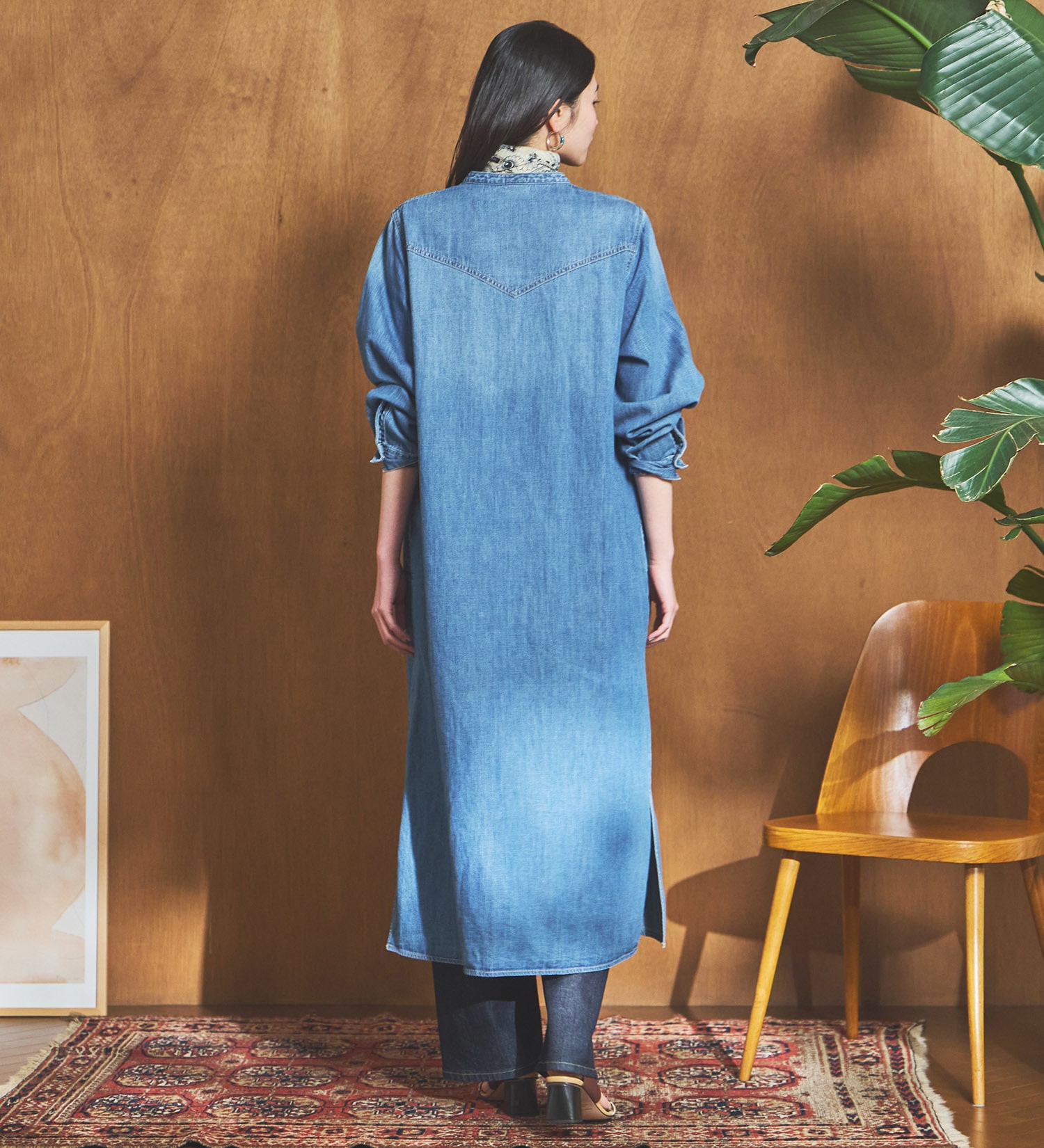 SOMETHING(サムシング)のSOMETHING デニムワンピース|ワンピース/ワンピース/レディース|ライトブルー