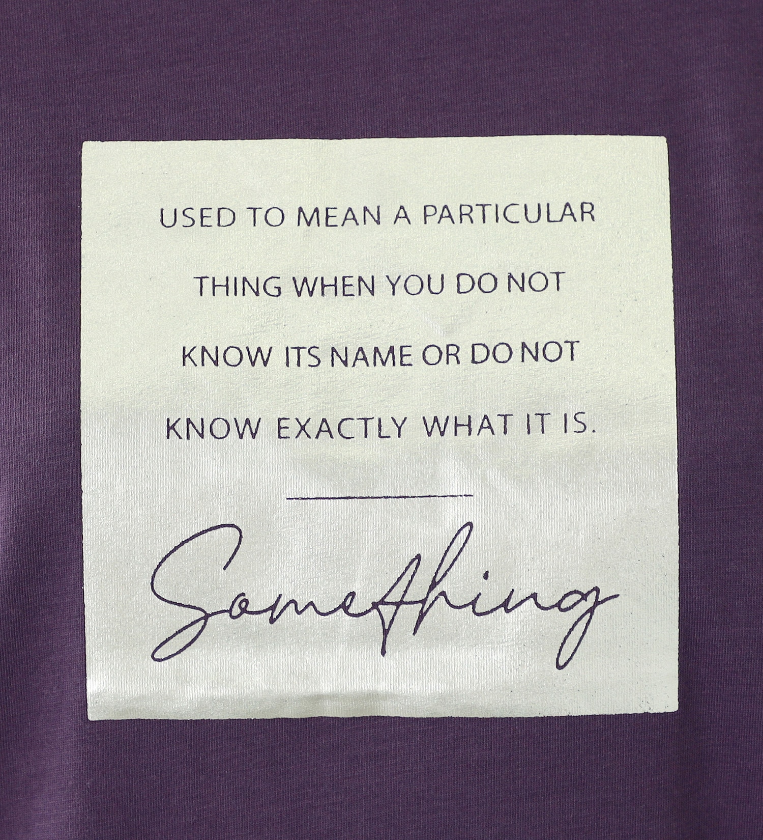 SOMETHING(サムシング)の【GW SALE】SOMETHING フォイルプリント長袖Tシャツ|トップス/Tシャツ/カットソー/レディース|パープル