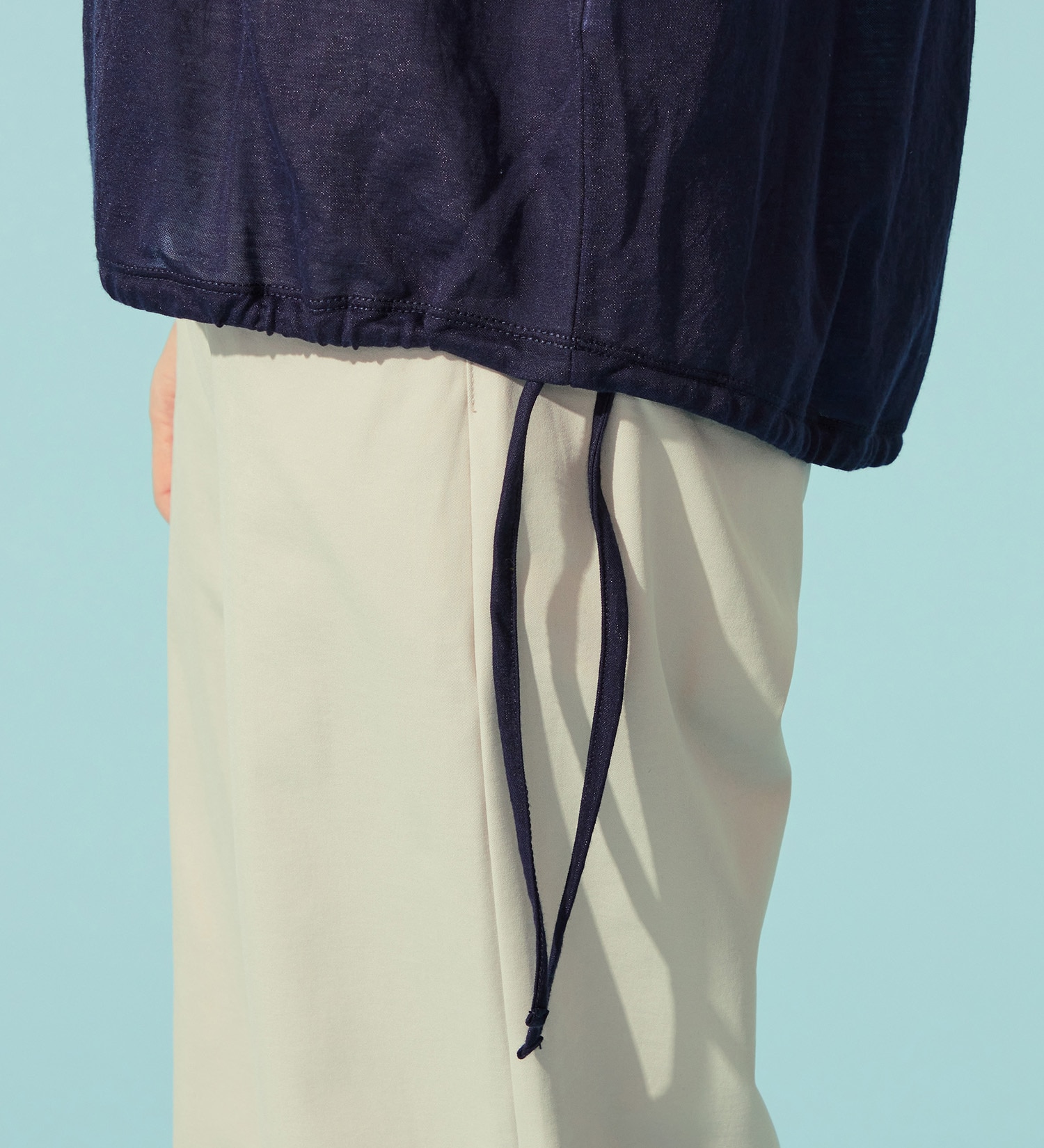 SOMETHING(サムシング)のSOMETHING ドルマンスリーブカットソー【ミドルスリーブ】|トップス/Tシャツ/カットソー/レディース|ネイビー