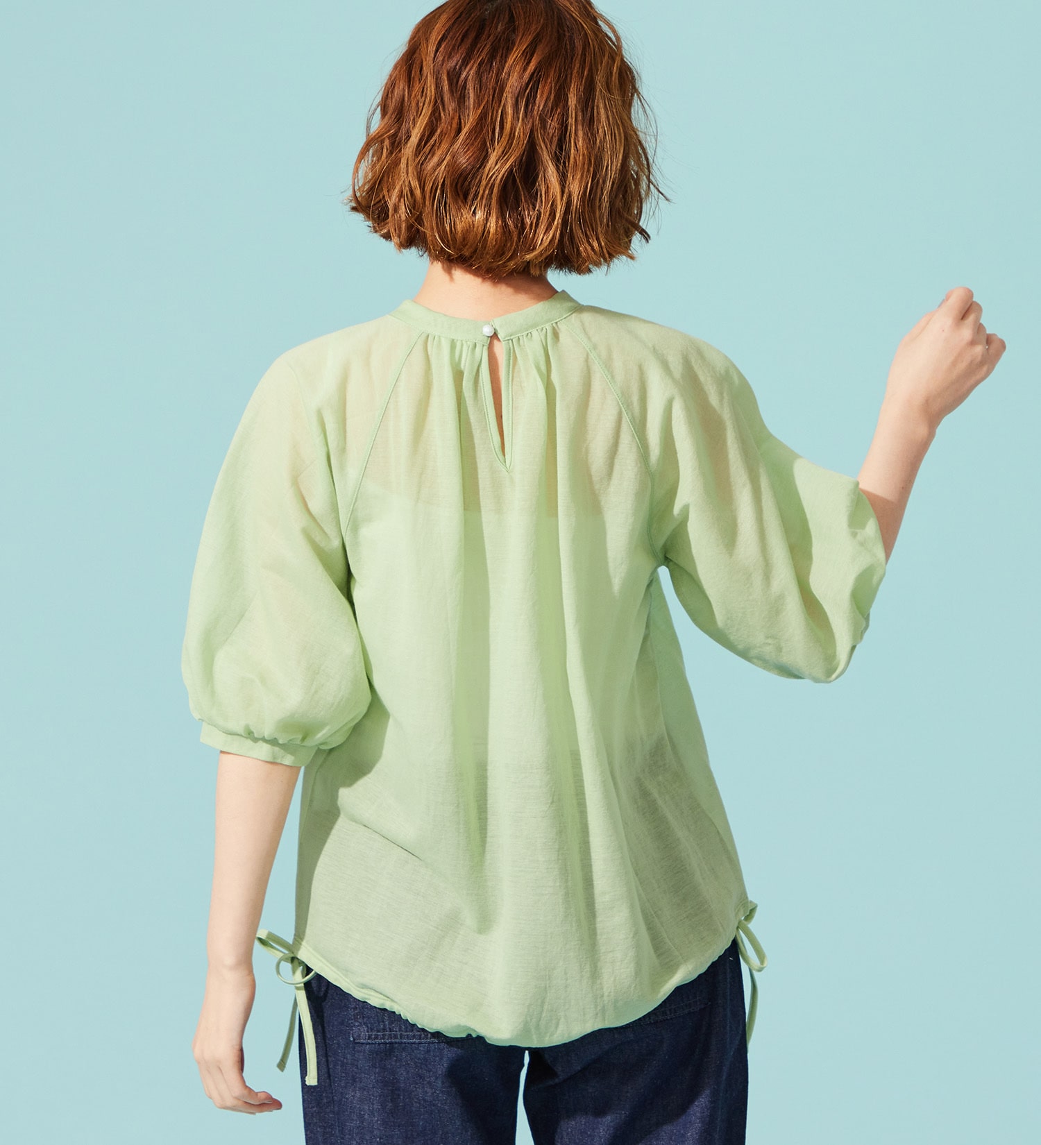 SOMETHING(サムシング)のSOMETHING ドルマンスリーブカットソー【ミドルスリーブ】|トップス/Tシャツ/カットソー/レディース|イエロー系その他