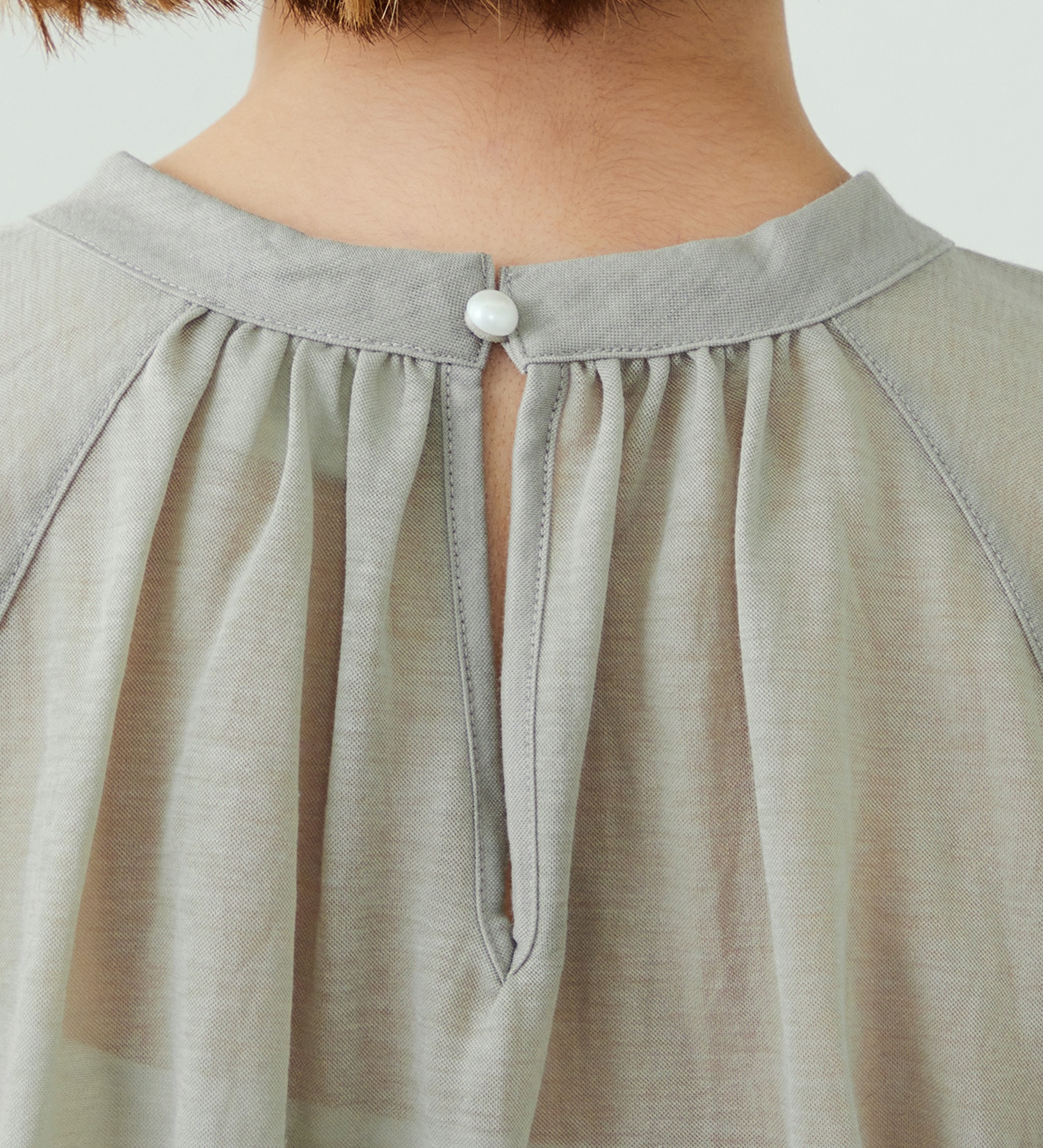 SOMETHING(サムシング)のSOMETHING ドルマンスリーブカットソー【ミドルスリーブ】|トップス/Tシャツ/カットソー/レディース|ライトグレー