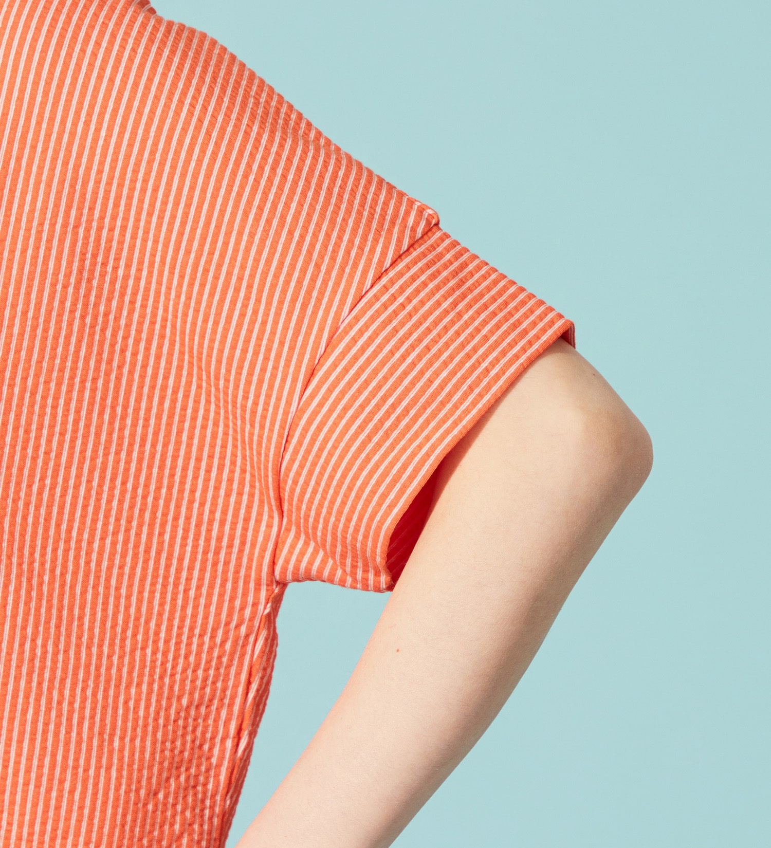 SOMETHING(サムシング)のSOMETHING バイオサッカースキッパーカットソー|トップス/Tシャツ/カットソー/レディース|オレンジ