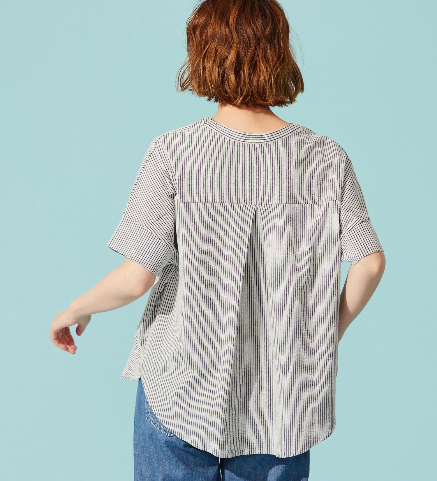 SOMETHING(サムシング)のSOMETHING バイオサッカースキッパーカットソー|トップス/Tシャツ/カットソー/レディース|ホワイト×ブラック