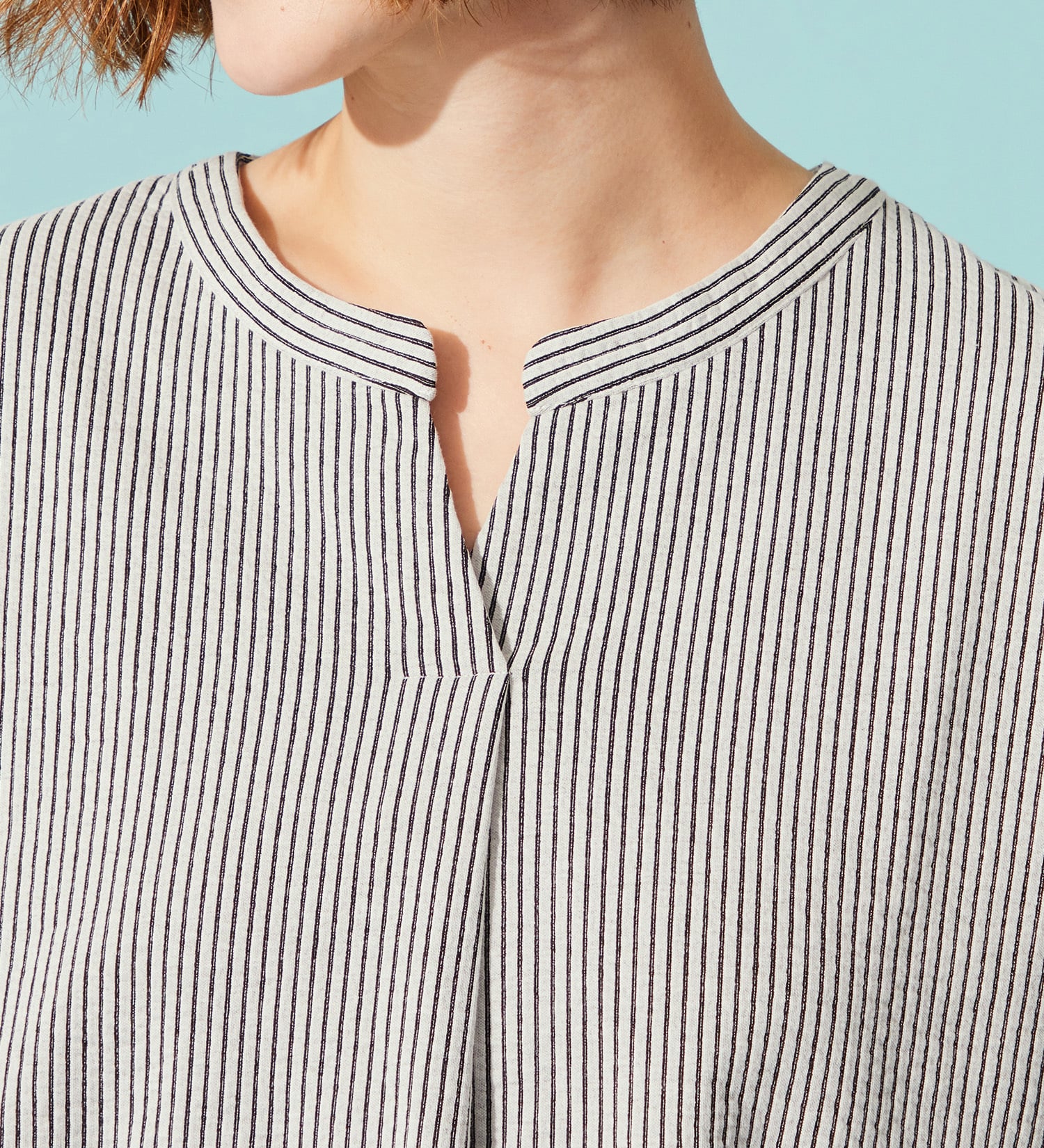 SOMETHING(サムシング)のSOMETHING バイオサッカースキッパーカットソー|トップス/Tシャツ/カットソー/レディース|ホワイト×ブラック