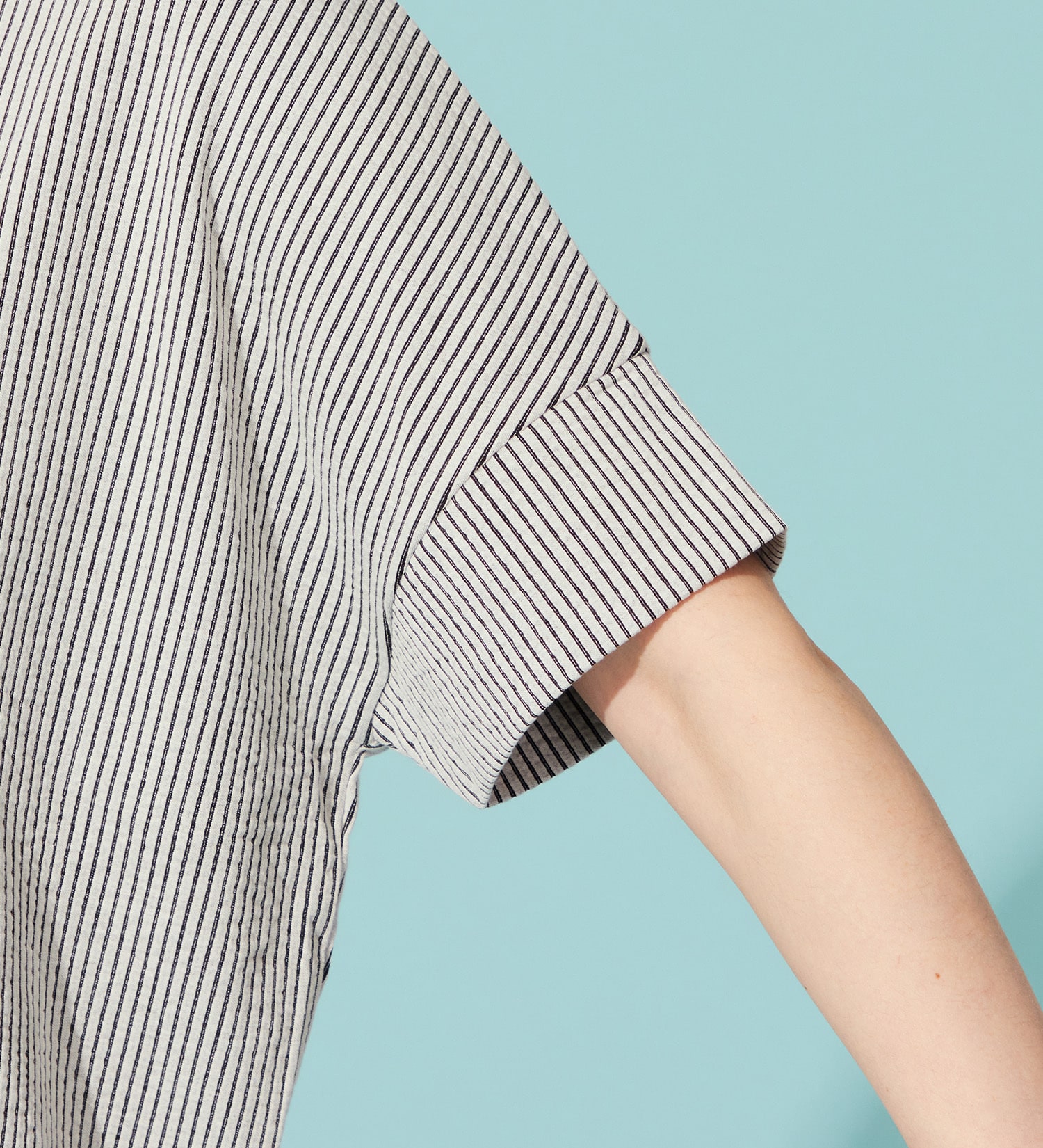 SOMETHING(サムシング)のSOMETHING バイオサッカースキッパーカットソー|トップス/Tシャツ/カットソー/レディース|ホワイト×ブラック