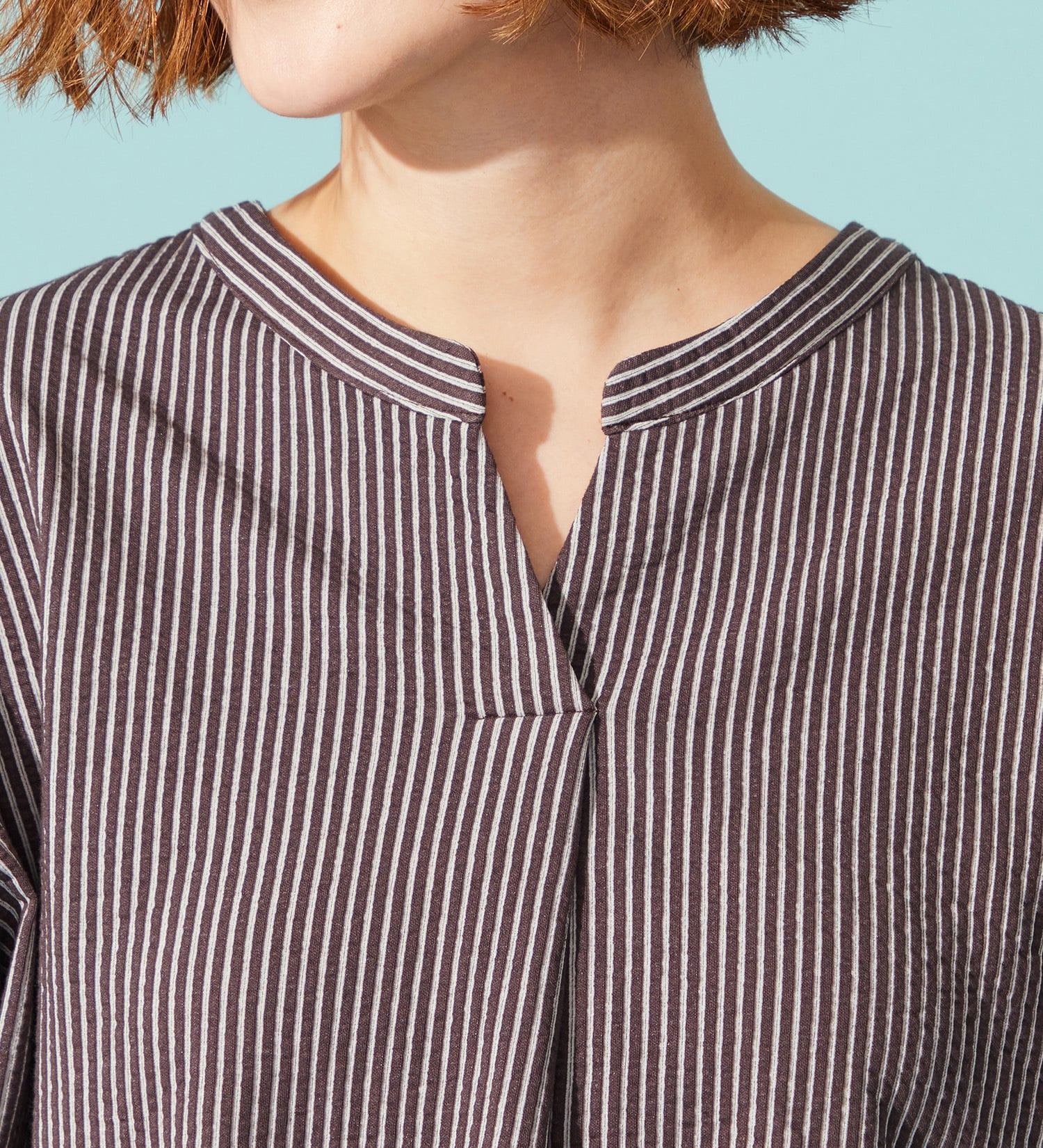 SOMETHING(サムシング)のSOMETHING バイオサッカースキッパーカットソー|トップス/Tシャツ/カットソー/レディース|チャコールグレー