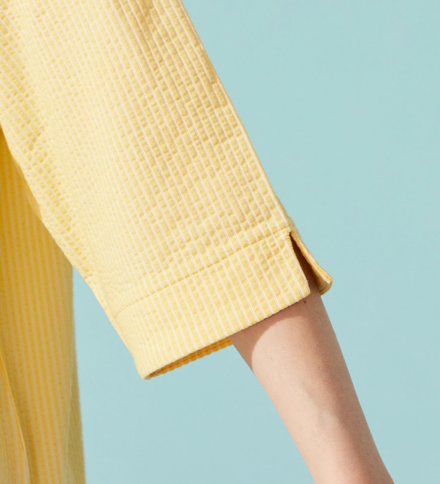 SOMETHING(サムシング)のSOMETHING バイオサッカーバンドカラーシャツ|トップス/シャツ/ブラウス/レディース|イエロー